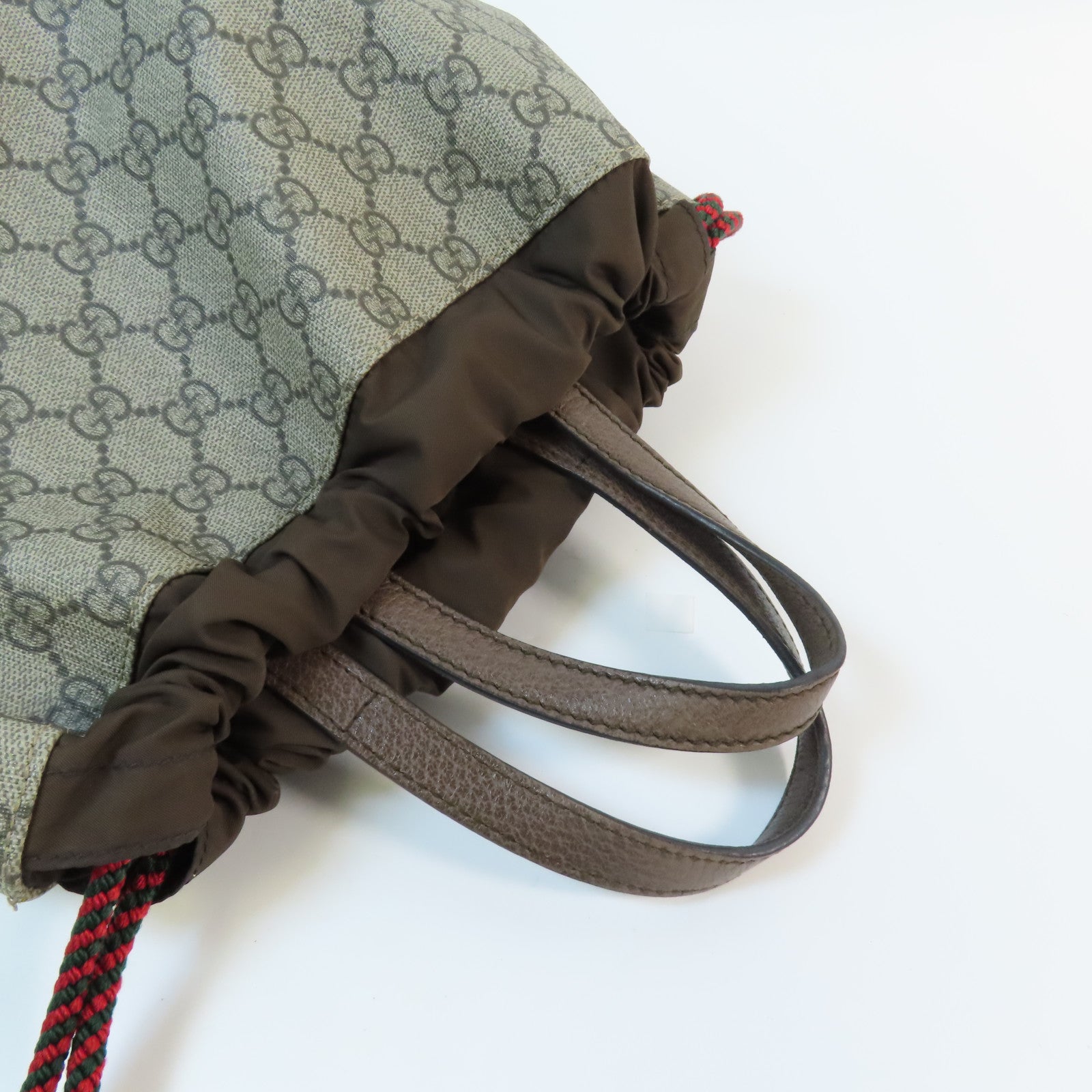 GUCCI 塗層帆布Backpack金扣背包