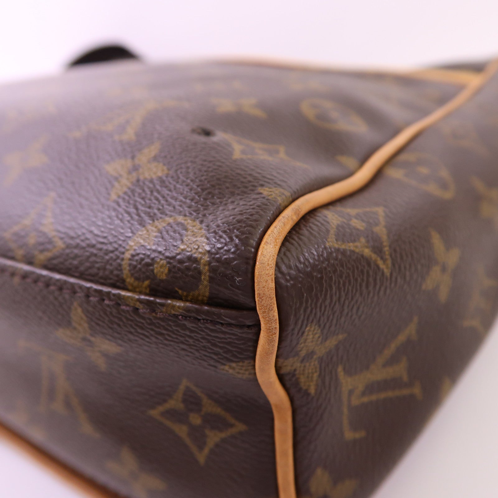 LOUIS VUITTON Monogram Abbesses金扣肩背袋棕色