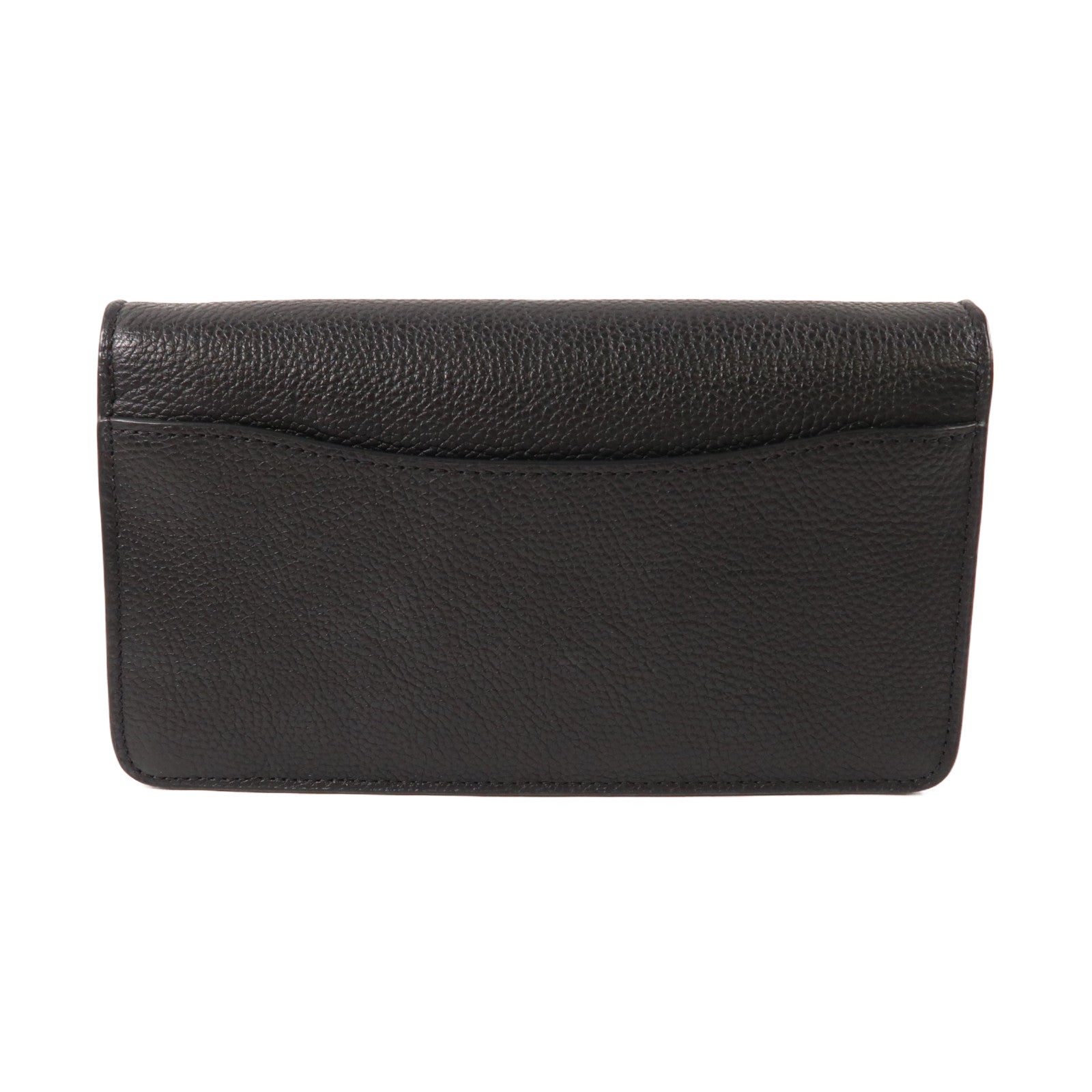 COACH 牛皮皮革Shoulder Bag金扣鏈帶肩背袋黑色