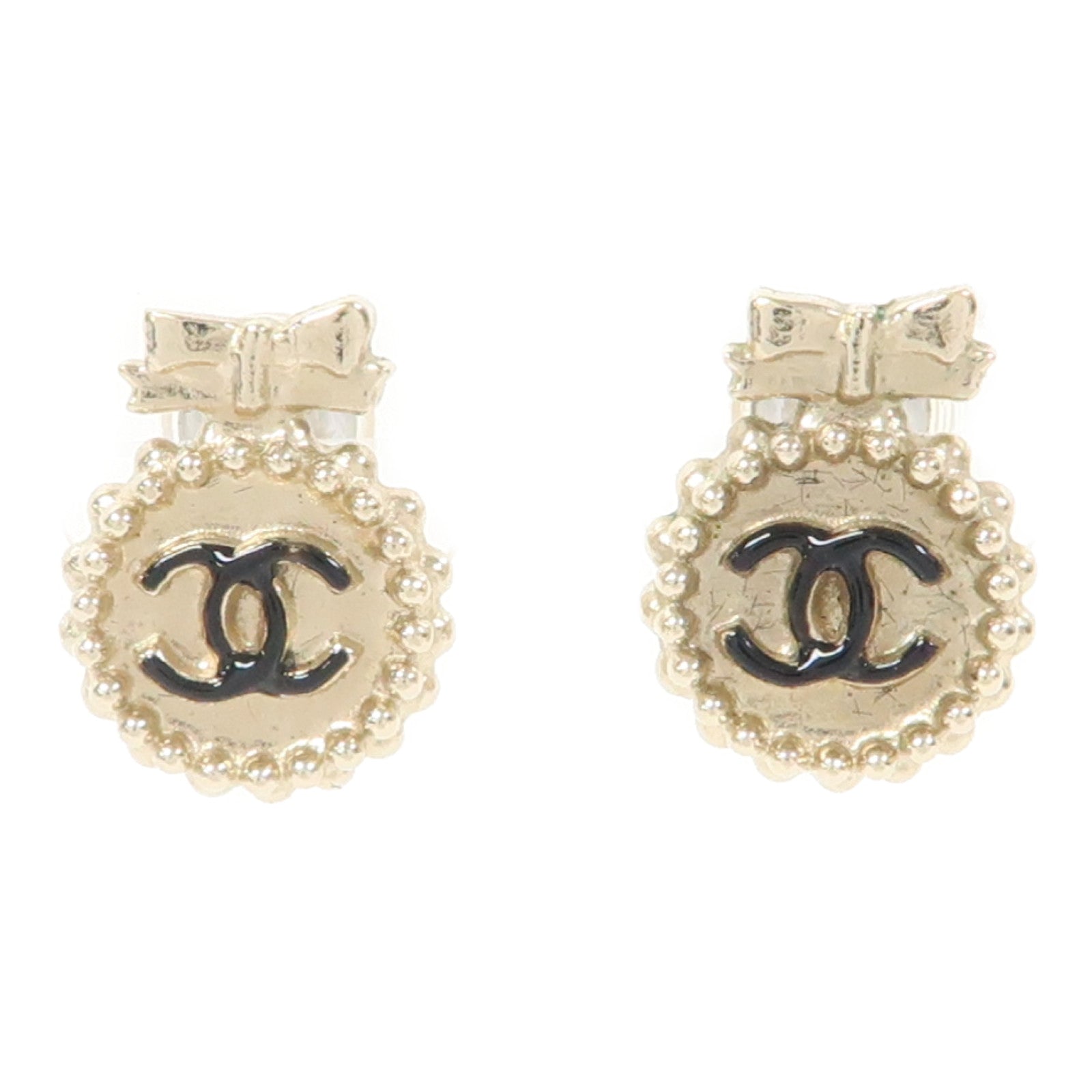 CHANEL 金屬Earrings耳環金色