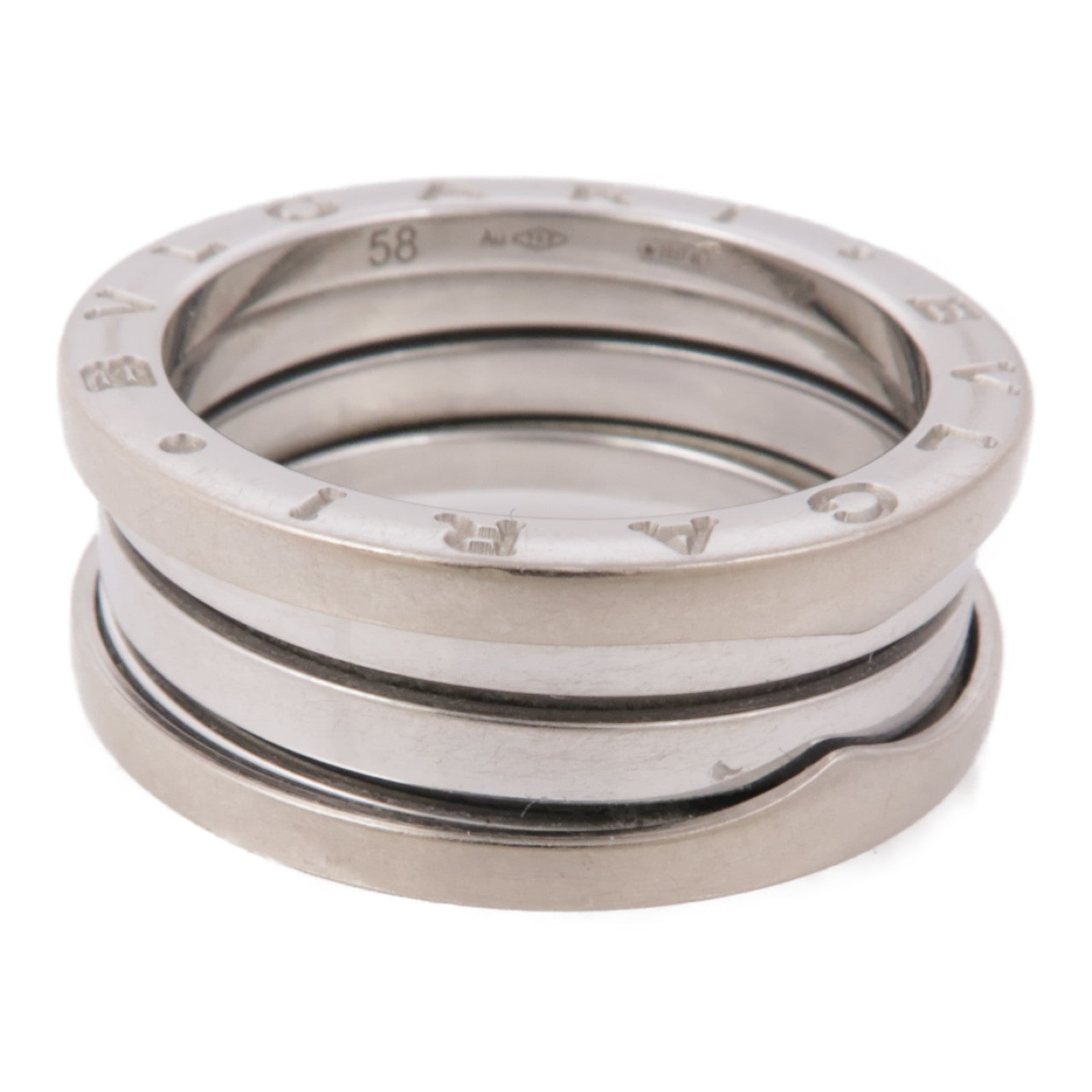 BVLGARI 18K白金B-Zero1 3 Bands Ring戒指BLV#58/US#8
