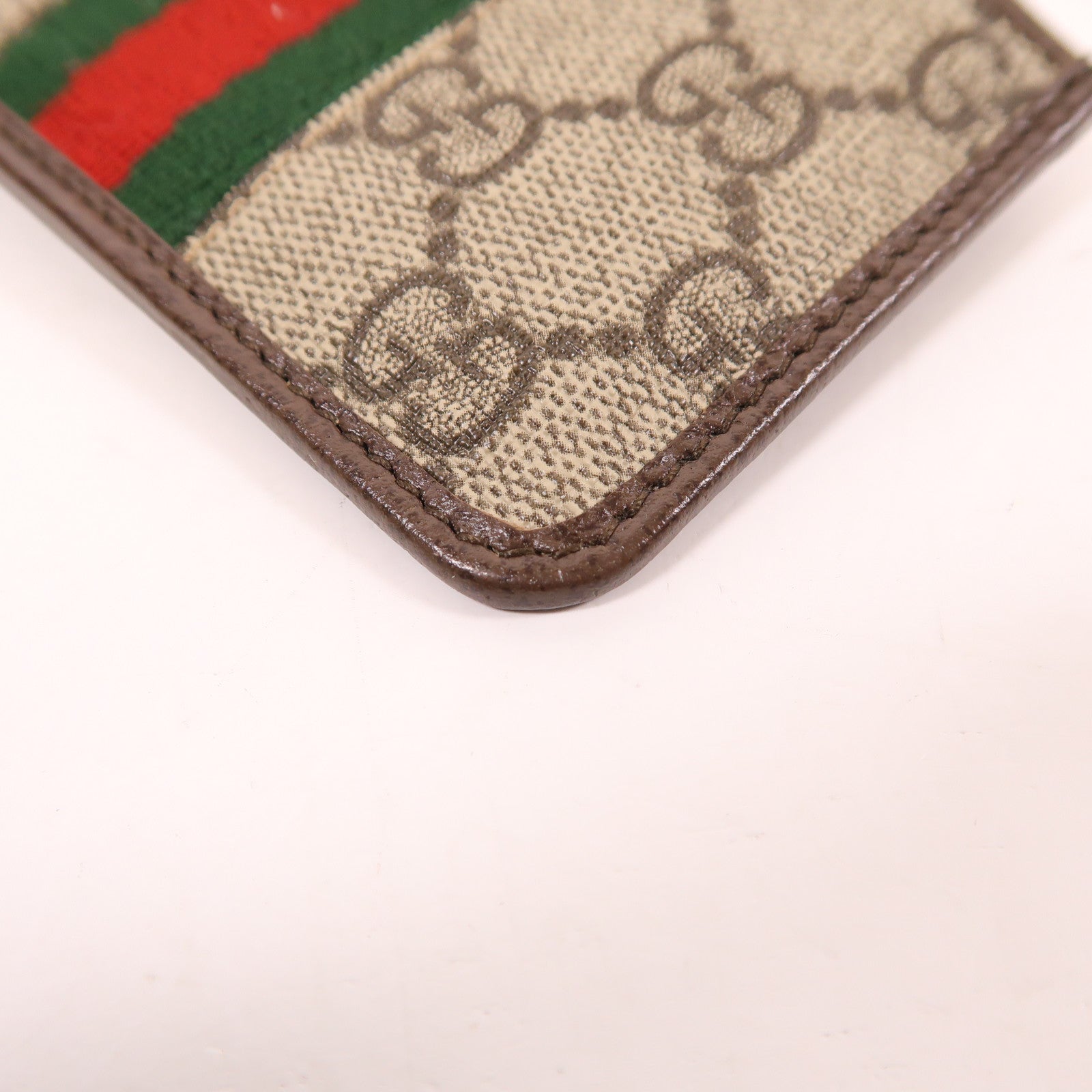 GUCCI 塗層帆布Card Case金扣卡片套