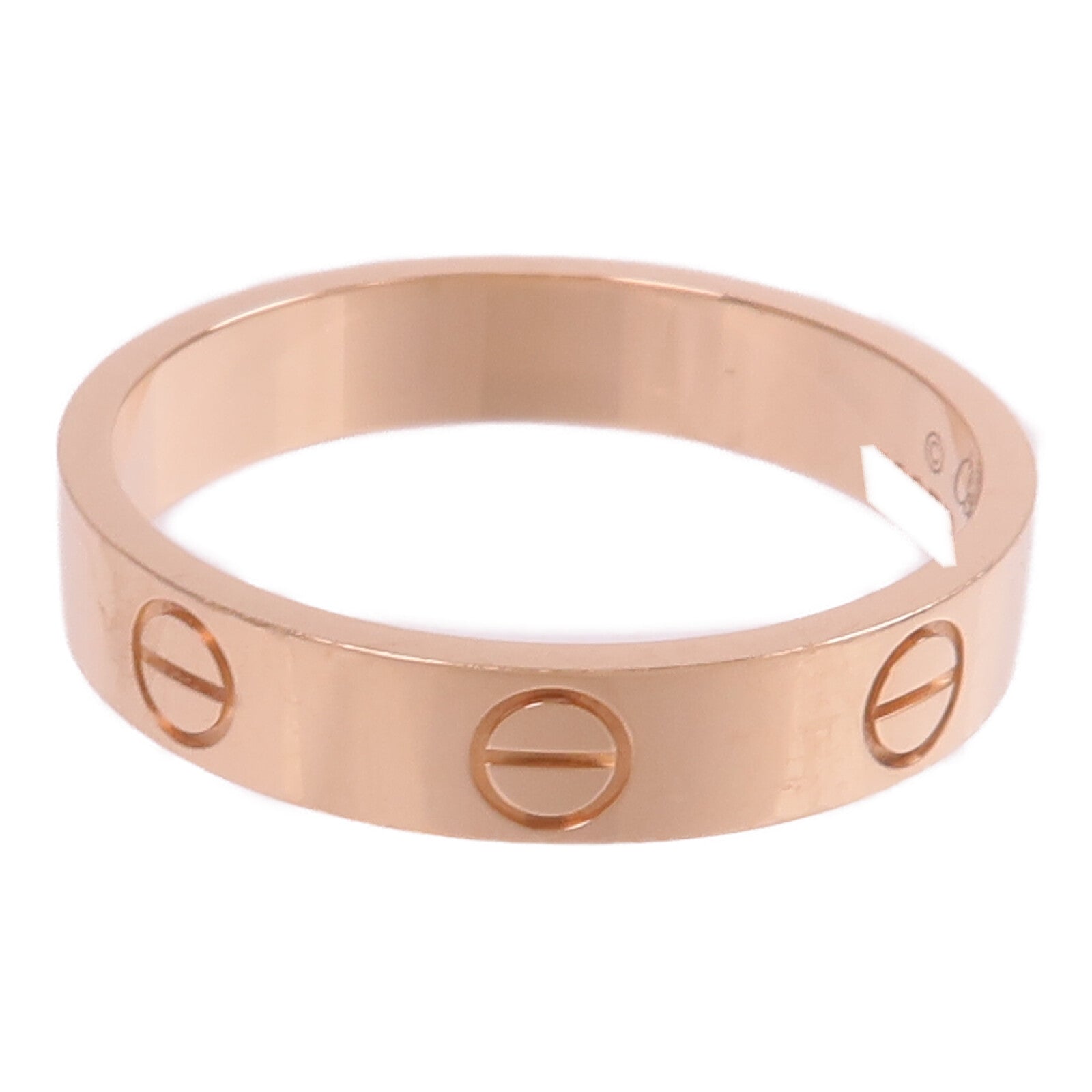 CARTIER 18K玫瑰金Mini Love Ring戒指Cartier#53/US#6.5