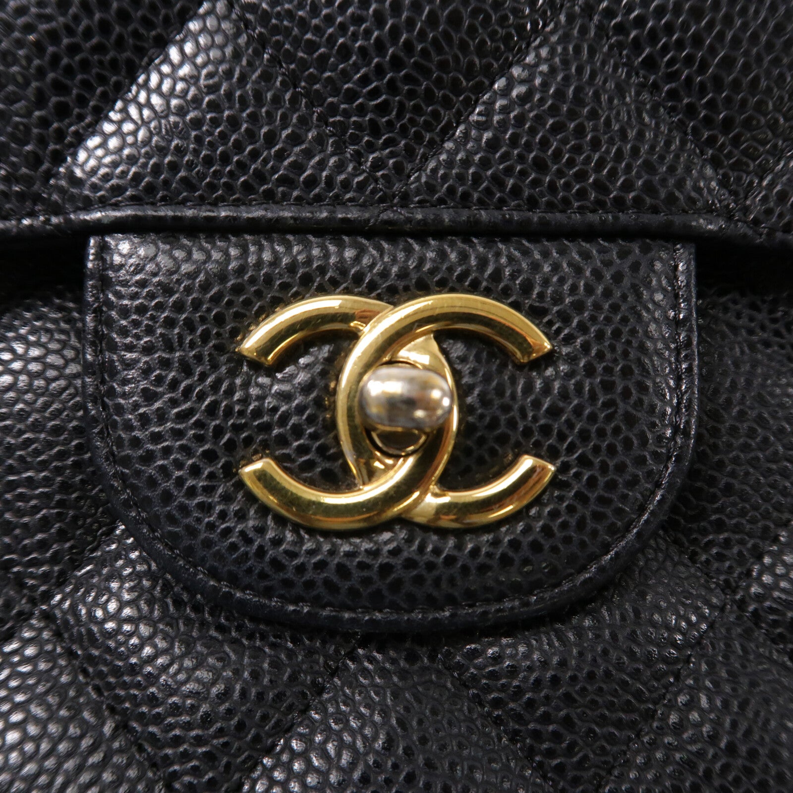 CHANEL 牛皮皮革Large Classic鏈帶肩背袋