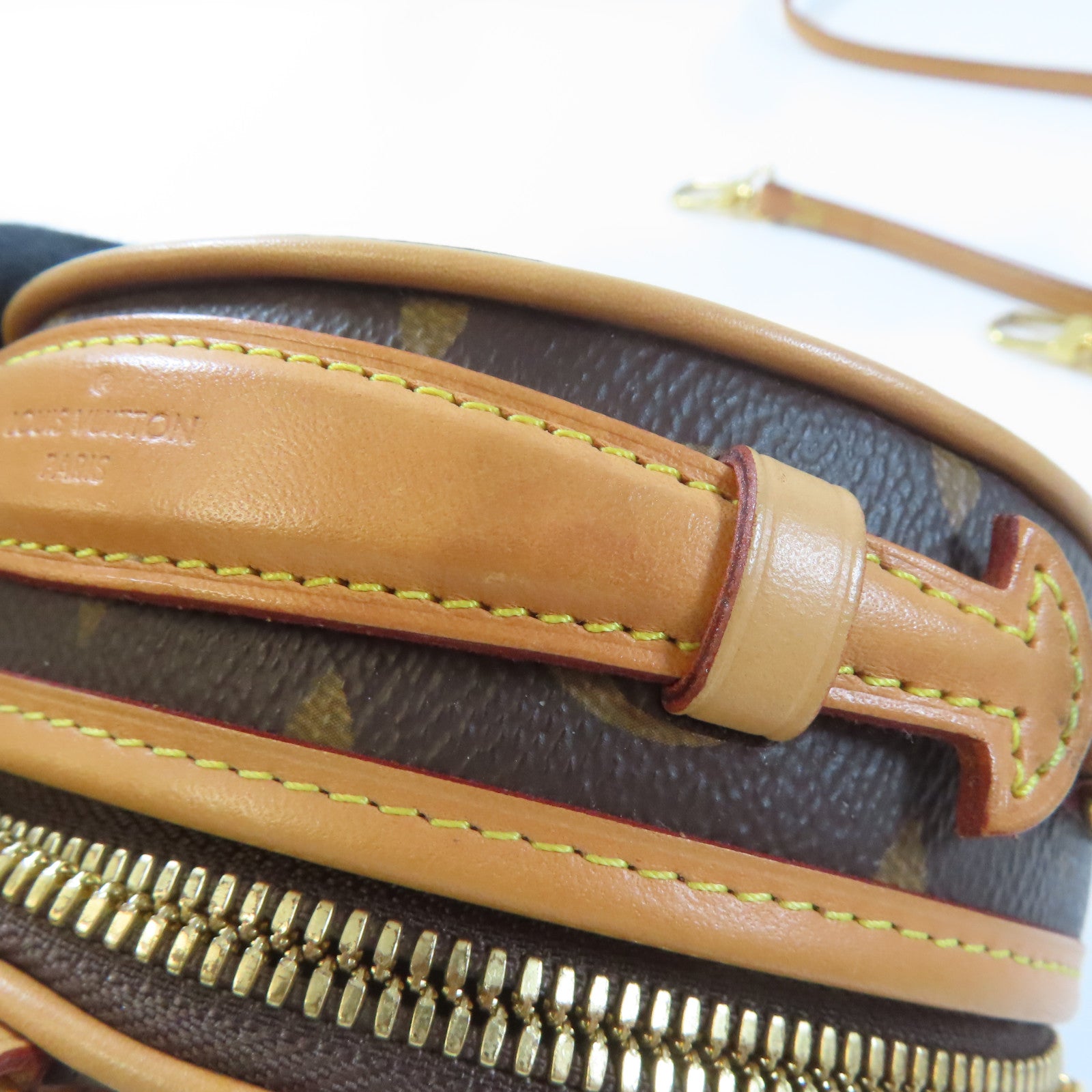 LOUIS VUITTON Monogram Mini Boite Chapeau金扣手挽肩背兩用袋棕色