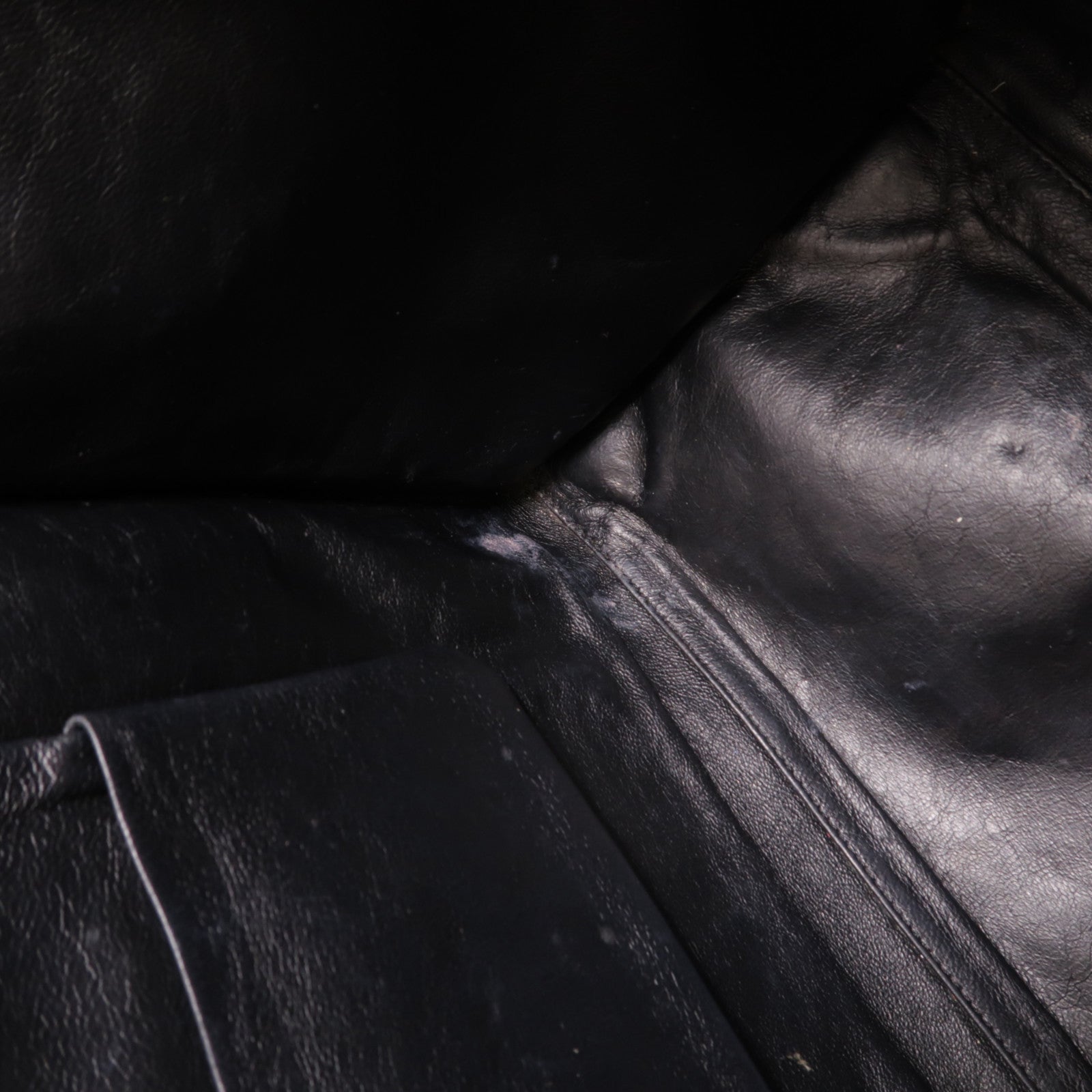 CELINE GHW Tote Bag Denim/Leather Navy