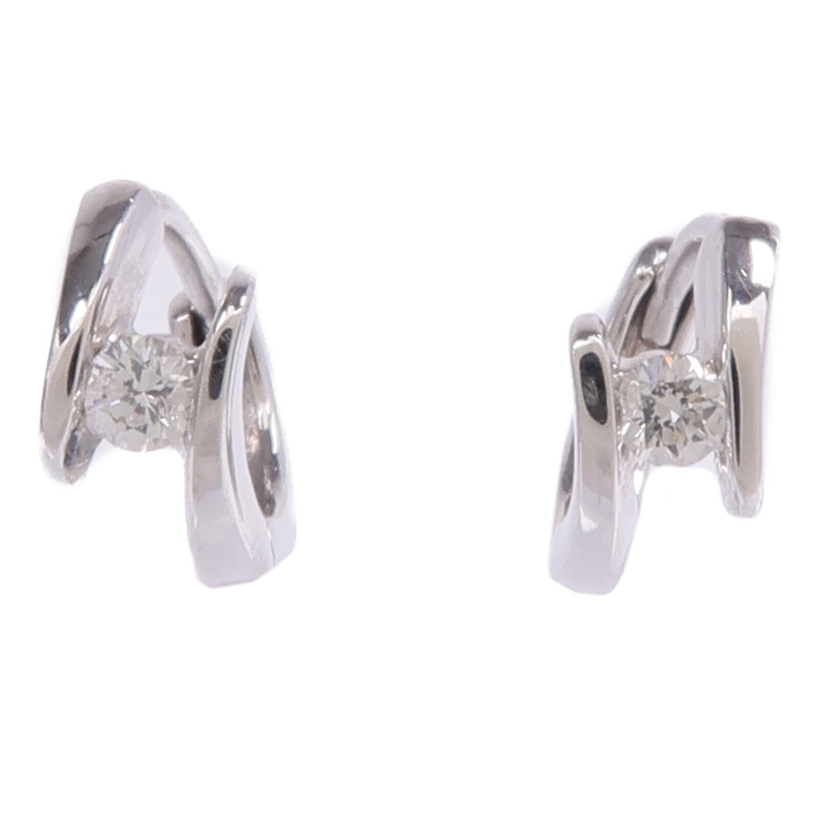 JEWELRY 【激減優惠】18K白金Diamond Earrings鑽石耳環