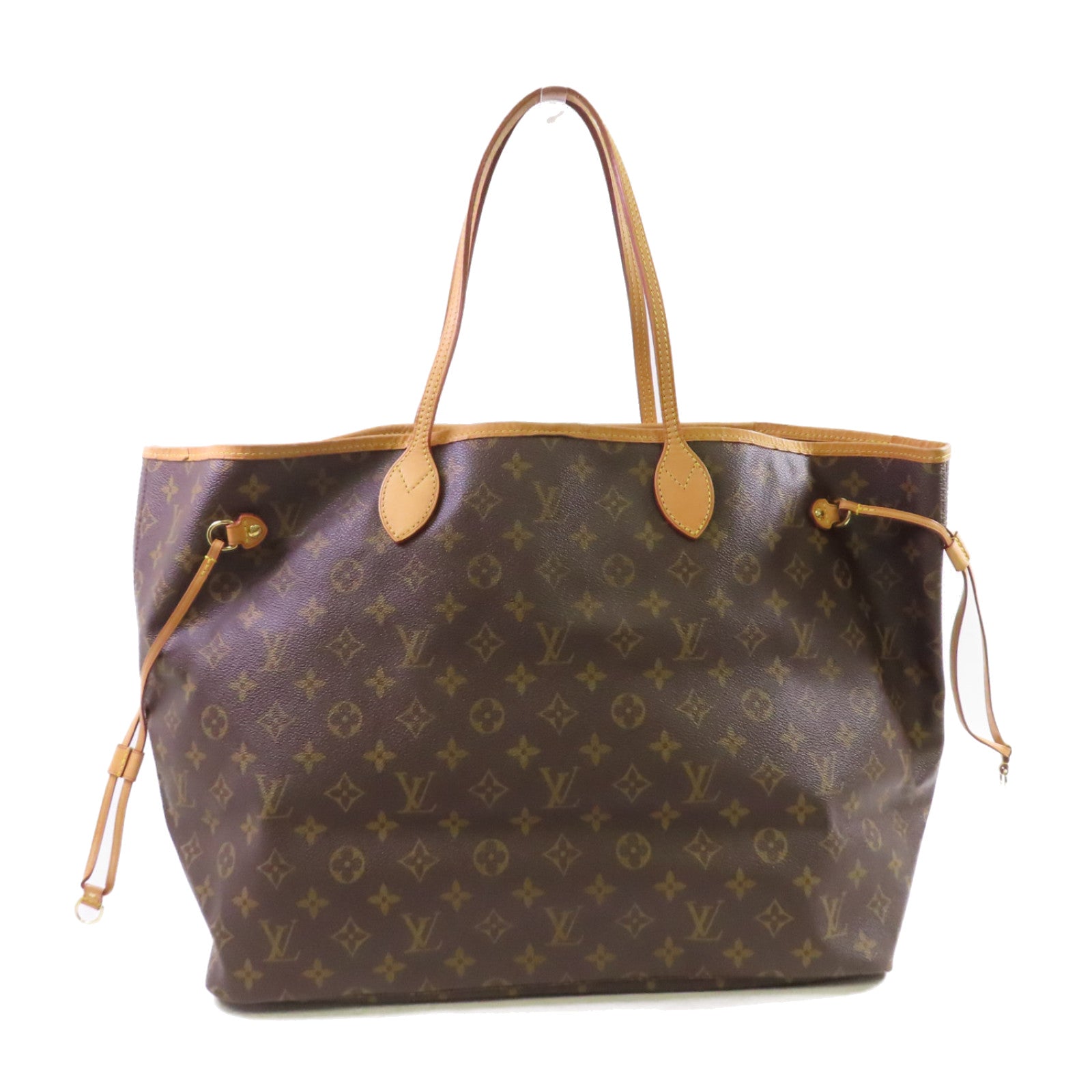 LOUIS VUITTON 【激減優惠】Monogram Neverfull GM Tote Bag金扣肩背袋啡色