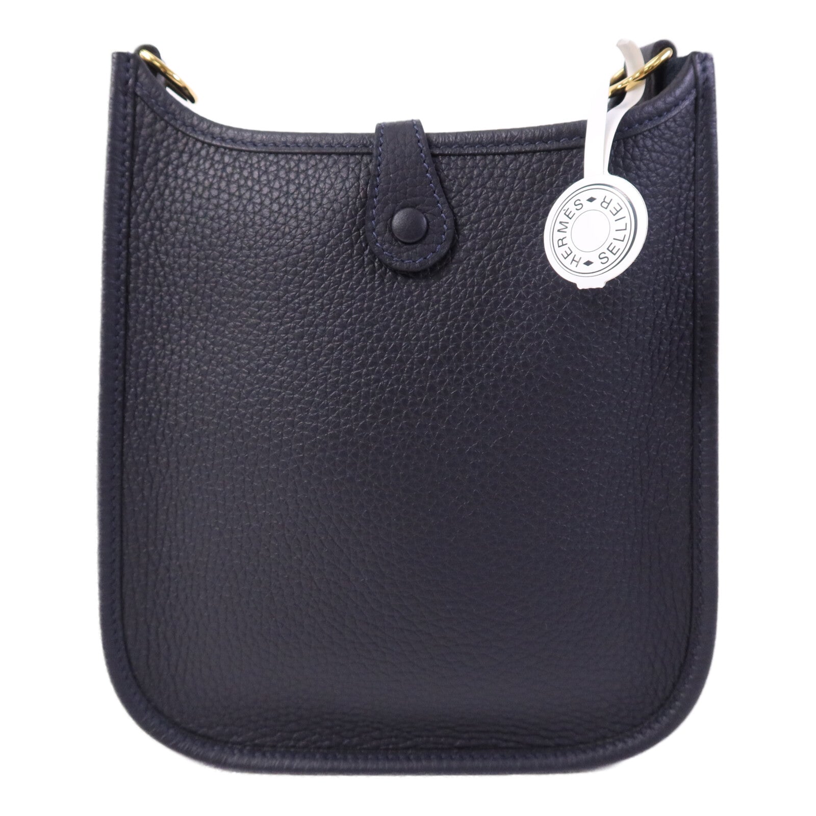 HERMES Clemence皮革Evelyne TPM金扣肩背袋Caban