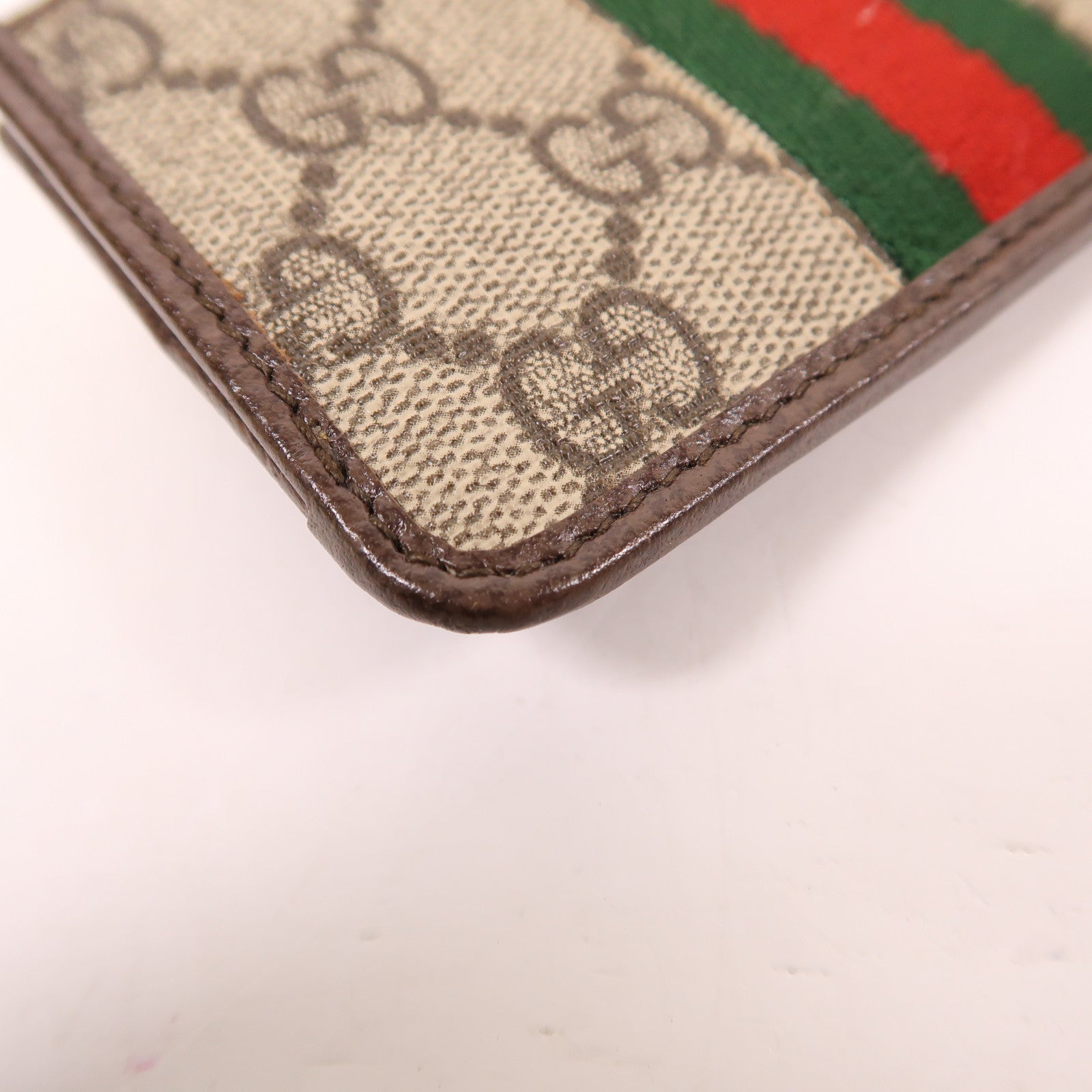 GUCCI 塗層帆布Card Case金扣卡片套