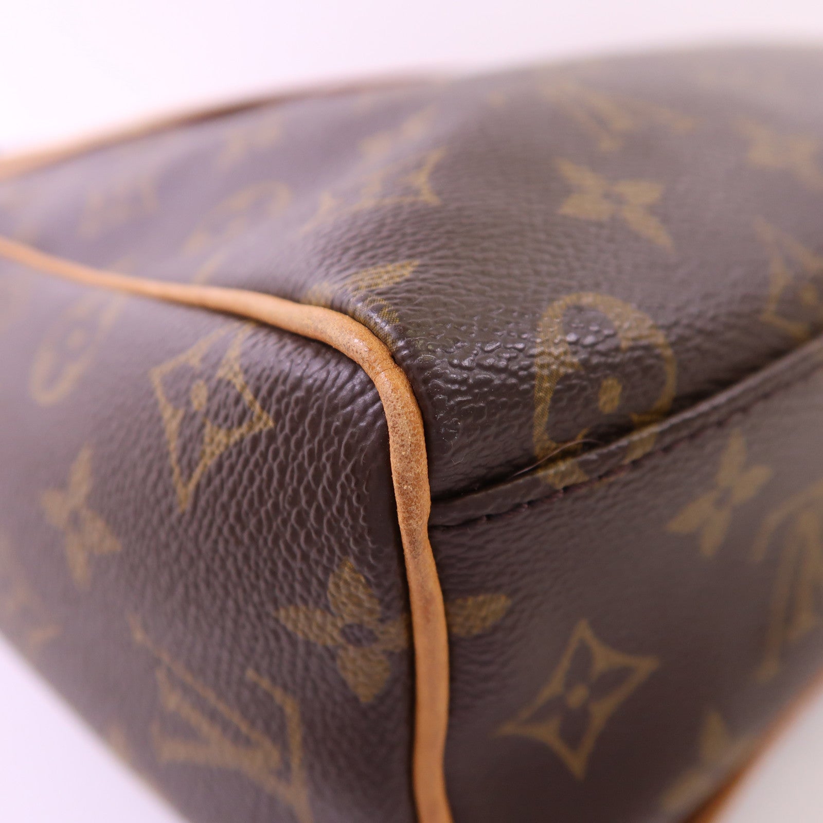LOUIS VUITTON Monogram Abbesses金扣肩背袋棕色