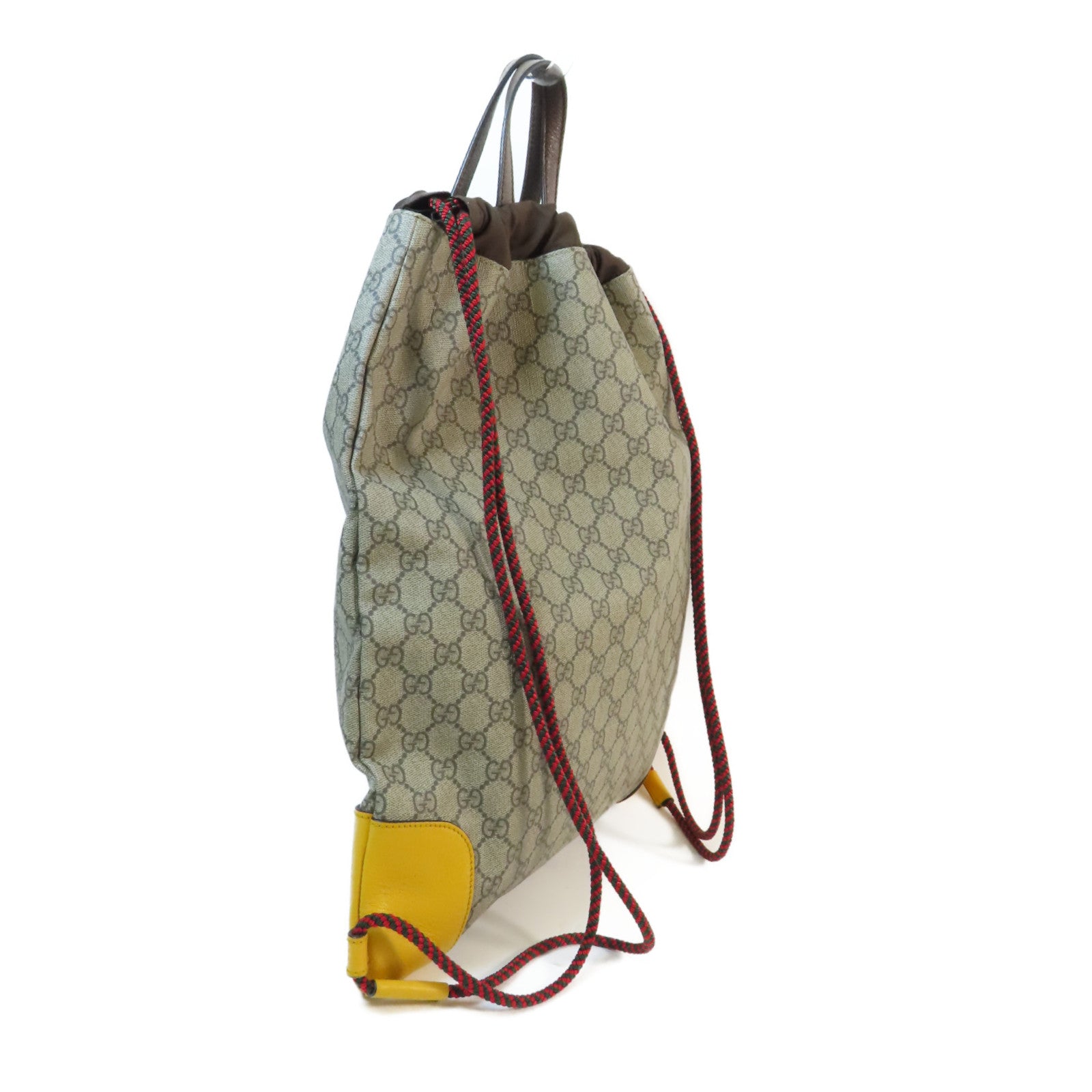 GUCCI 塗層帆布Backpack金扣背包