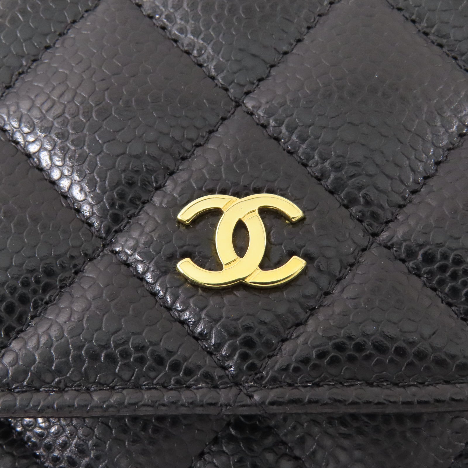 CHANEL 牛皮皮革WOC Wallet On Chain金扣鏈帶肩背袋