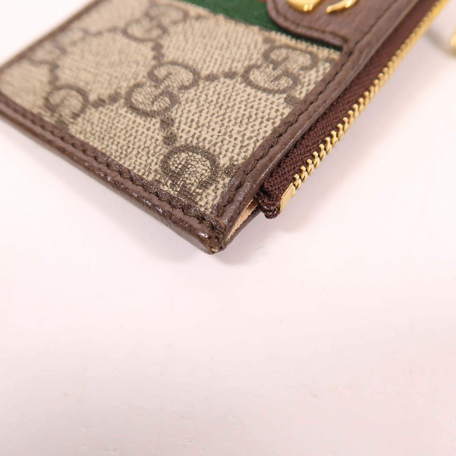 GUCCI 塗層帆布Card Case金扣卡片套