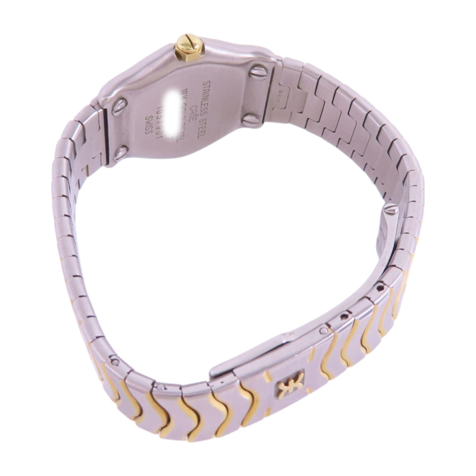 EBEL Ebel Sport Classic 1057901 Quartz Watch 18K Yellow Gold SS Diamond