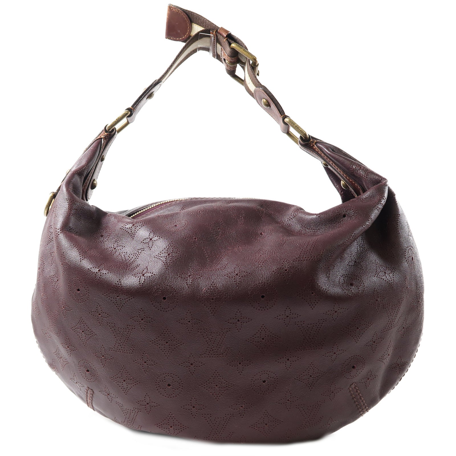 LOUIS VUITTON Monogram Mahina Onatah GM金扣肩背袋