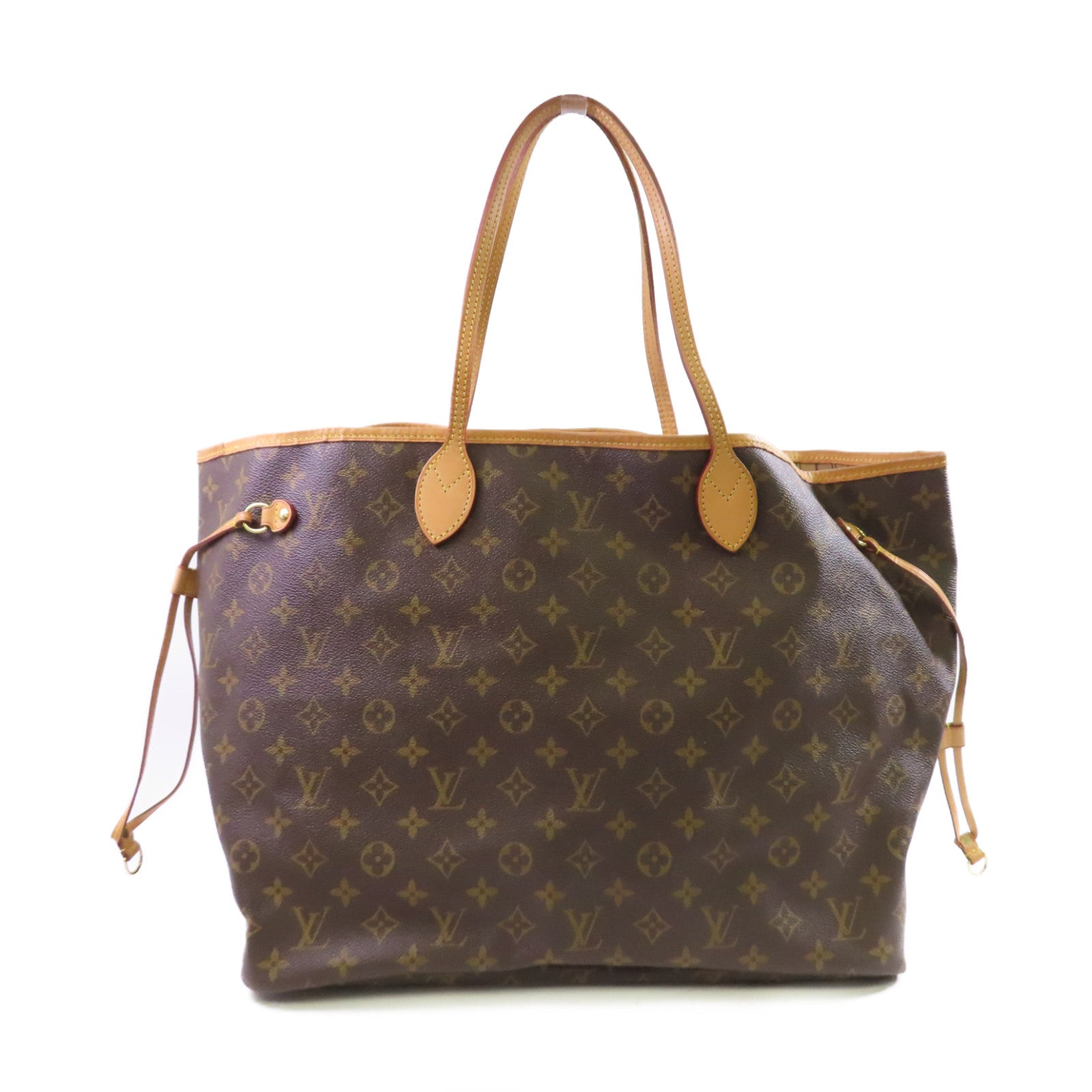 LOUIS VUITTON 【激減優惠】Monogram Neverfull GM Tote Bag金扣肩背袋啡色