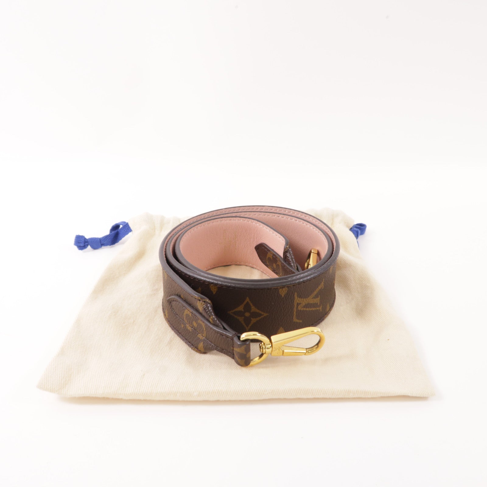 LOUIS VUITTON Monogram Strap金扣肩背帶