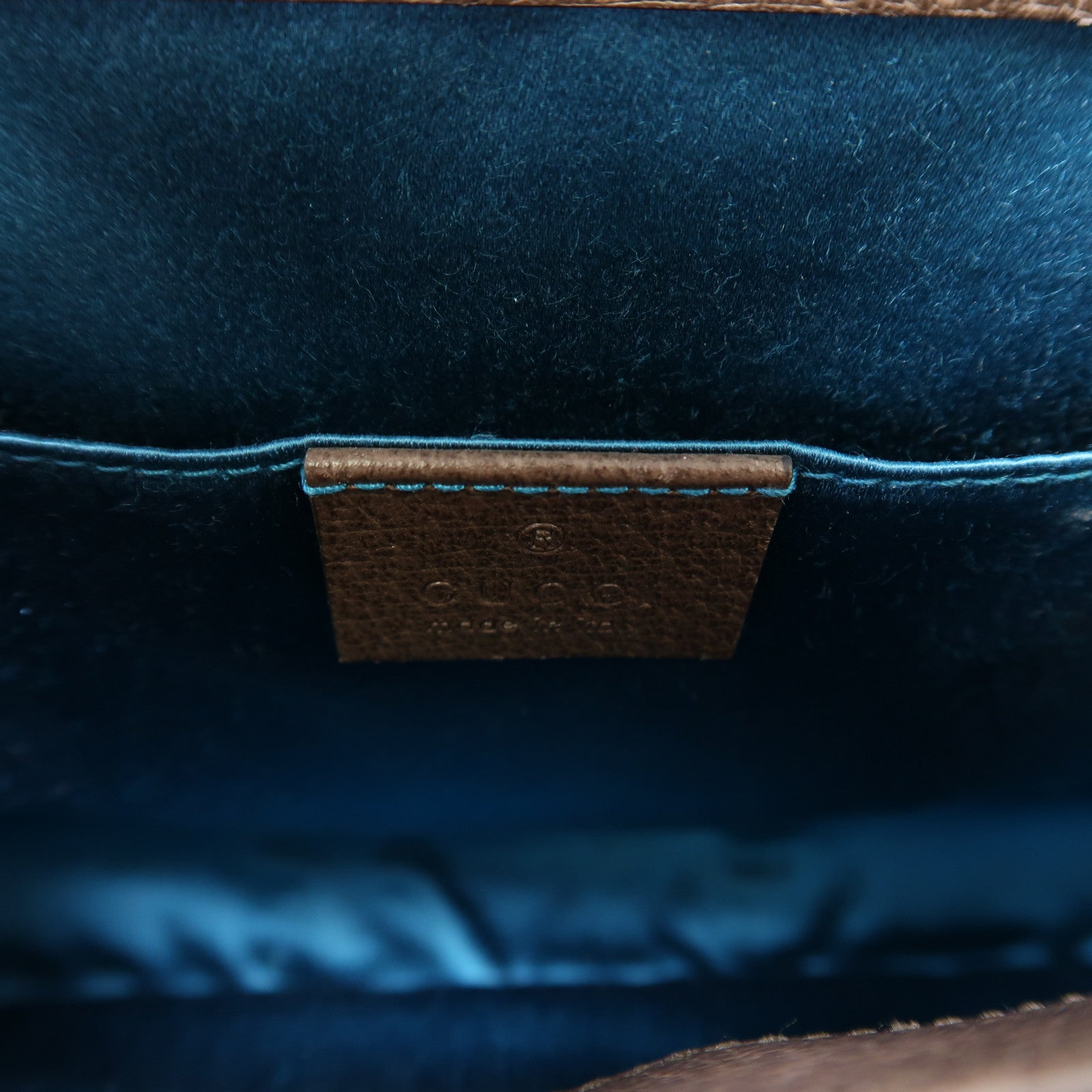 GUCCI 塗層帆布/皮革Ophidia Shoulder Bag金扣鏈帶金扣肩背袋啡色