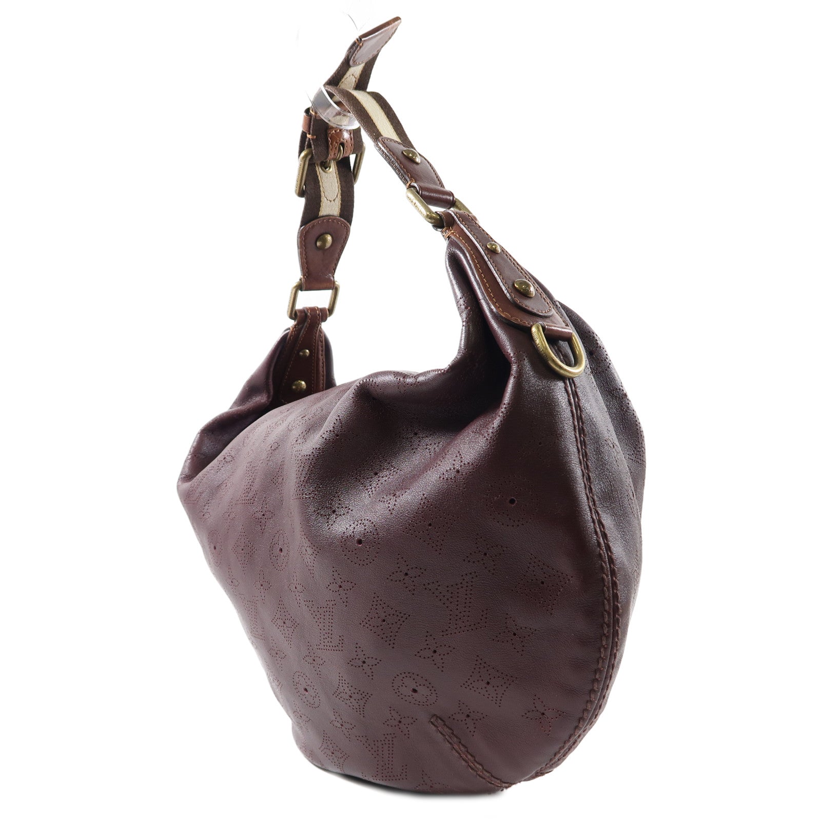 LOUIS VUITTON Monogram Mahina Onatah GM金扣肩背袋
