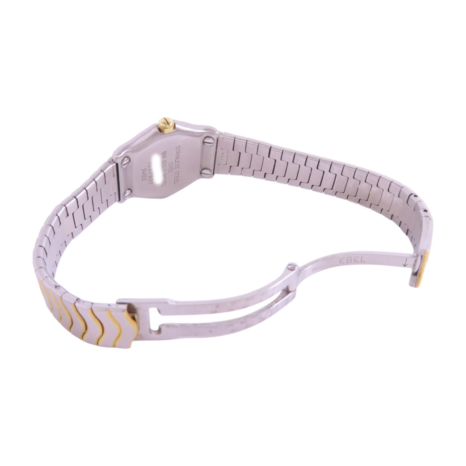 EBEL Ebel Sport Classic 1057901 Quartz Watch 18K Yellow Gold SS Diamond