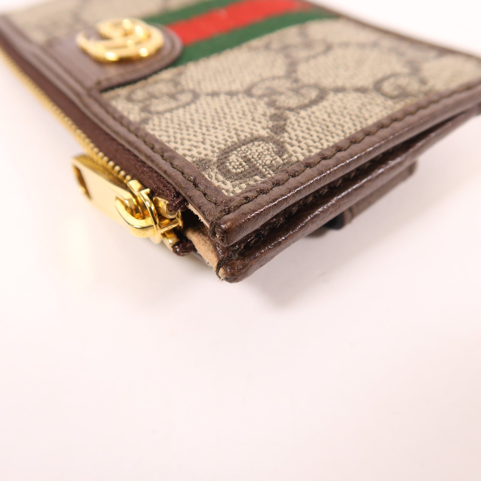 GUCCI 塗層帆布Card Case金扣卡片套