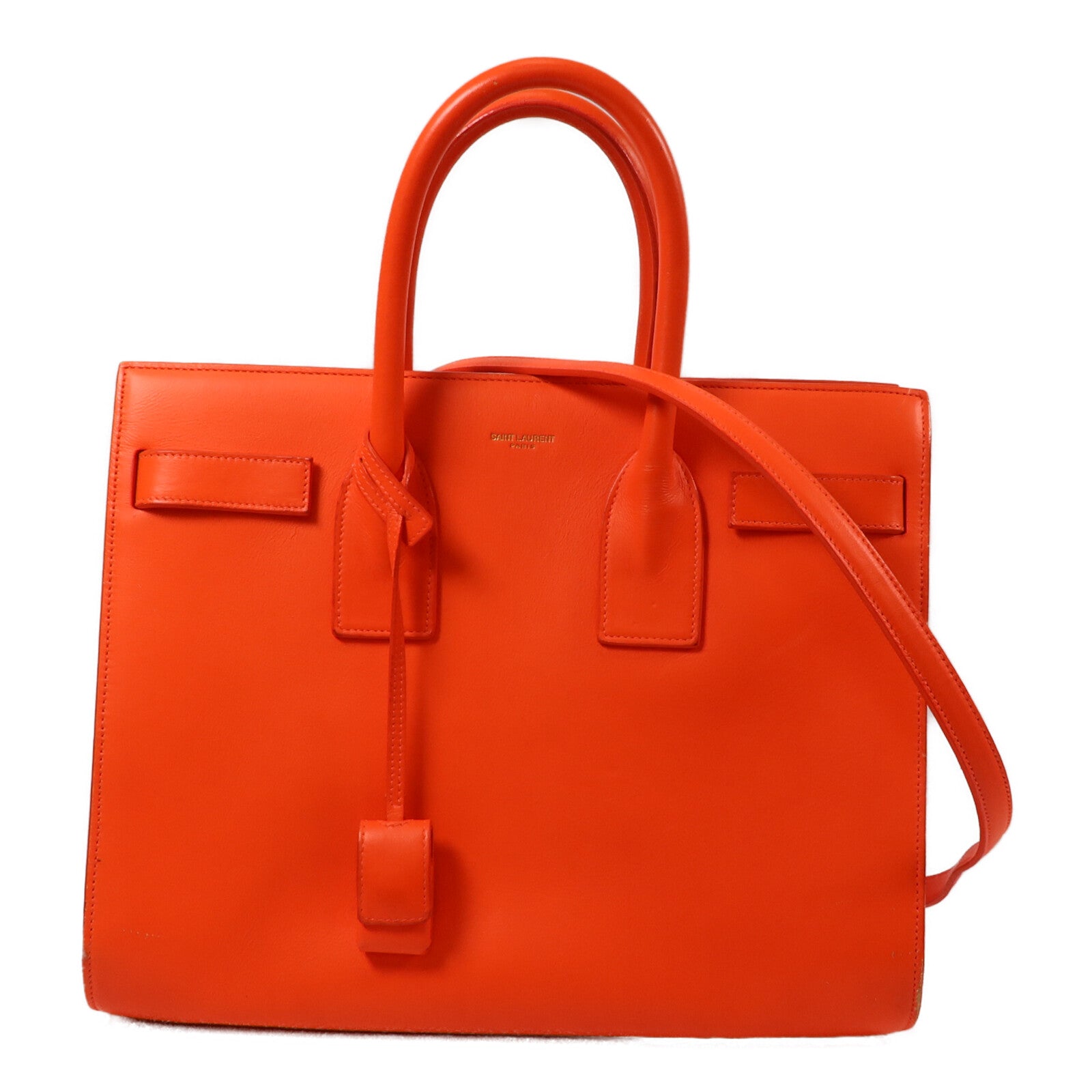 SAINT LAURENT 牛皮皮革Sac de Jour Small手挽肩背兩用袋