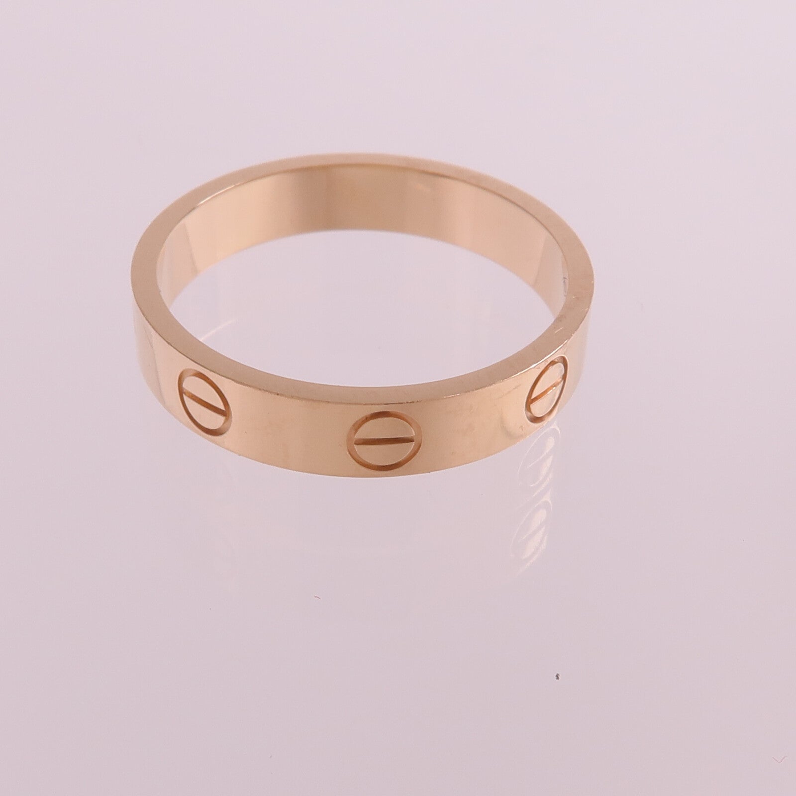 CARTIER 18K玫瑰金Mini Love Ring戒指Cartier#53/US#6.5