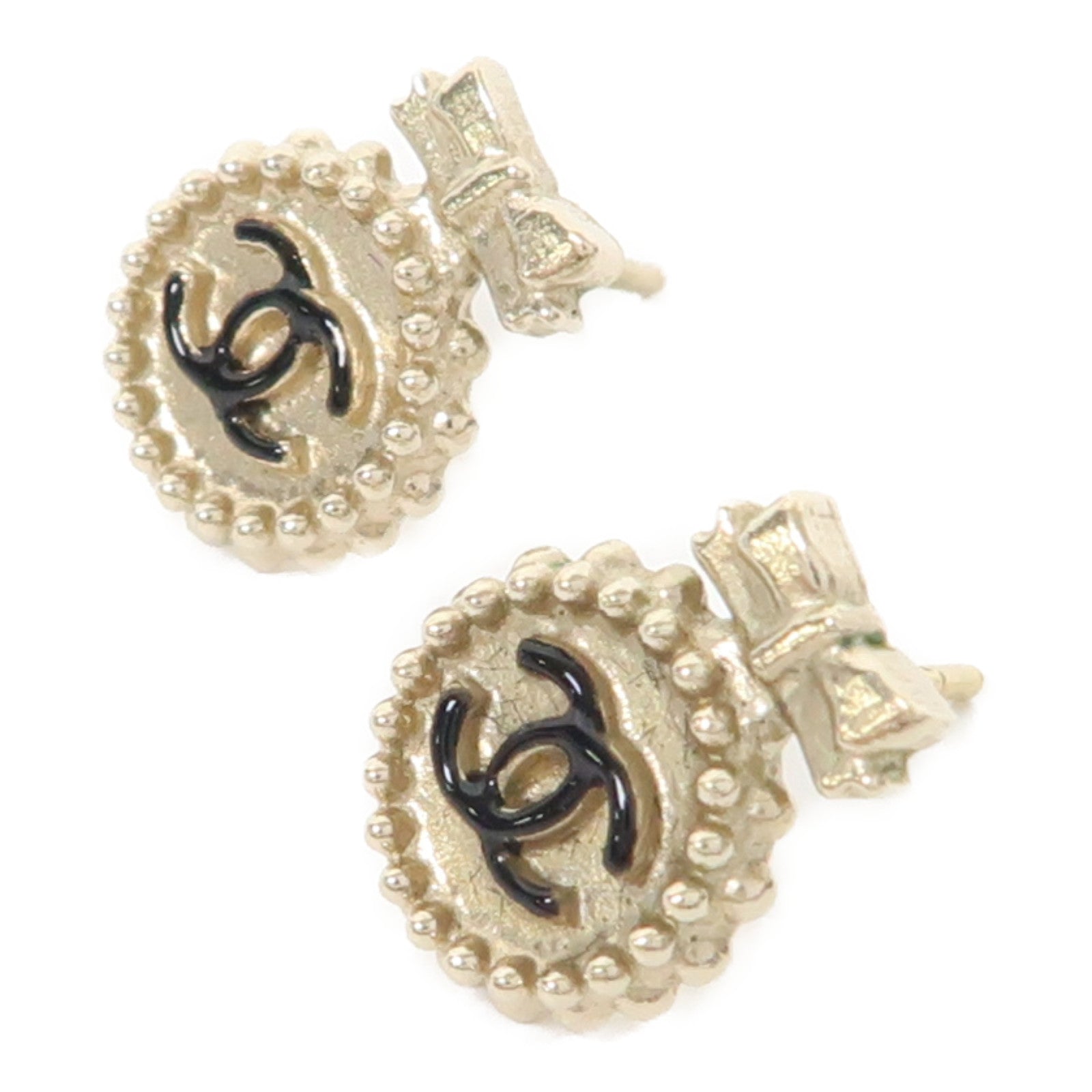 CHANEL 金屬Earrings耳環金色
