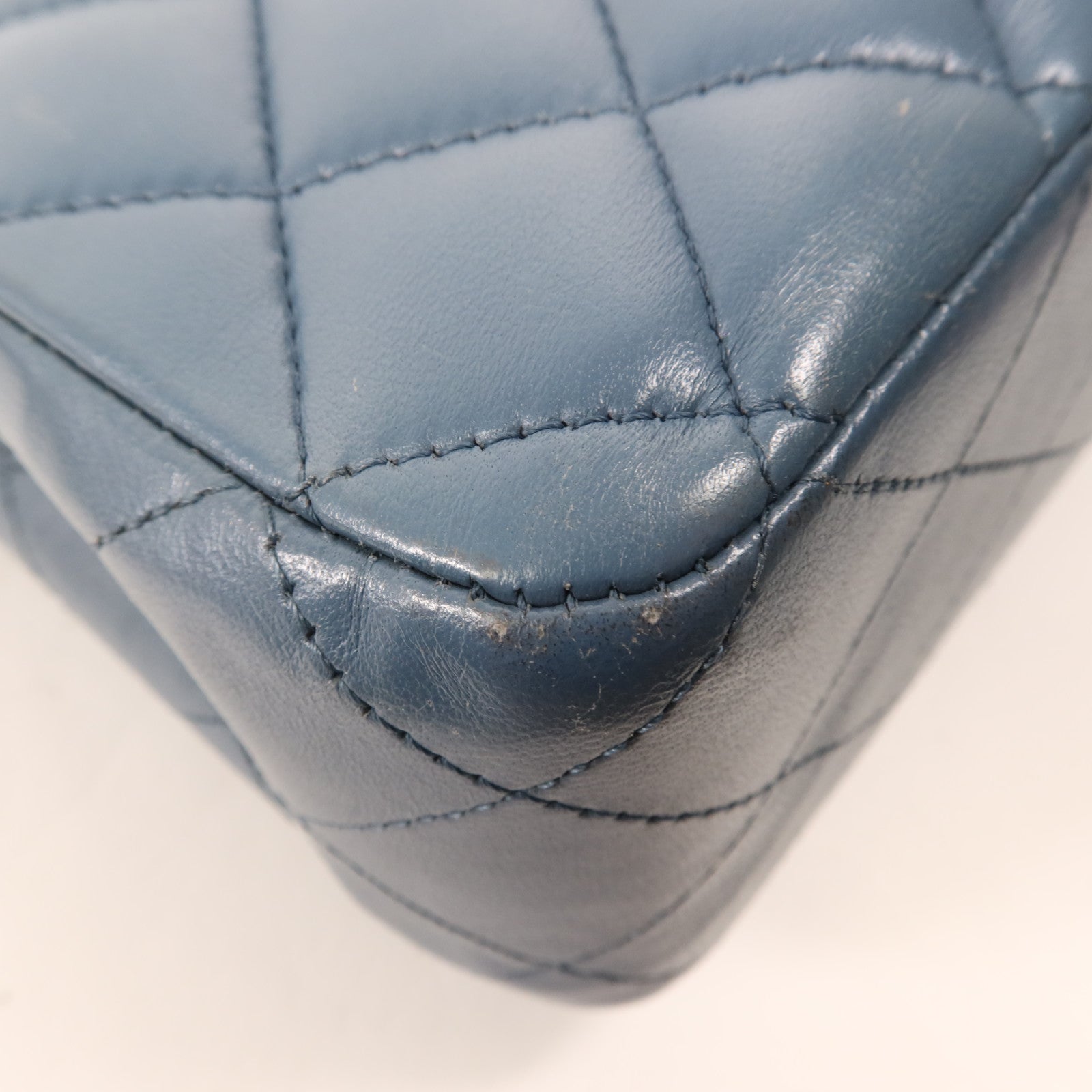 CHANEL 羊皮皮革Classic 25銀扣鏈帶肩背袋