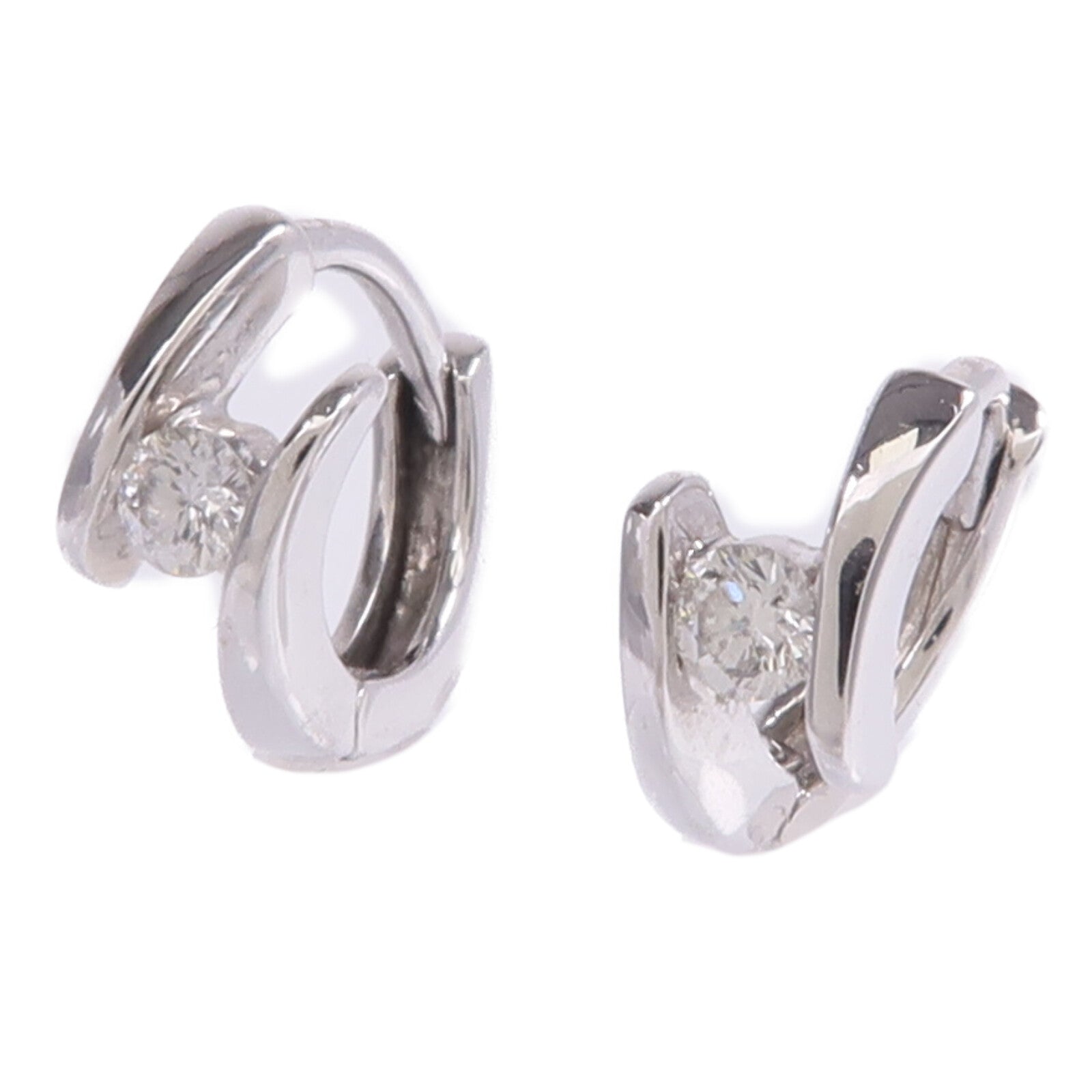 JEWELRY 【激減優惠】18K白金Diamond Earrings鑽石耳環