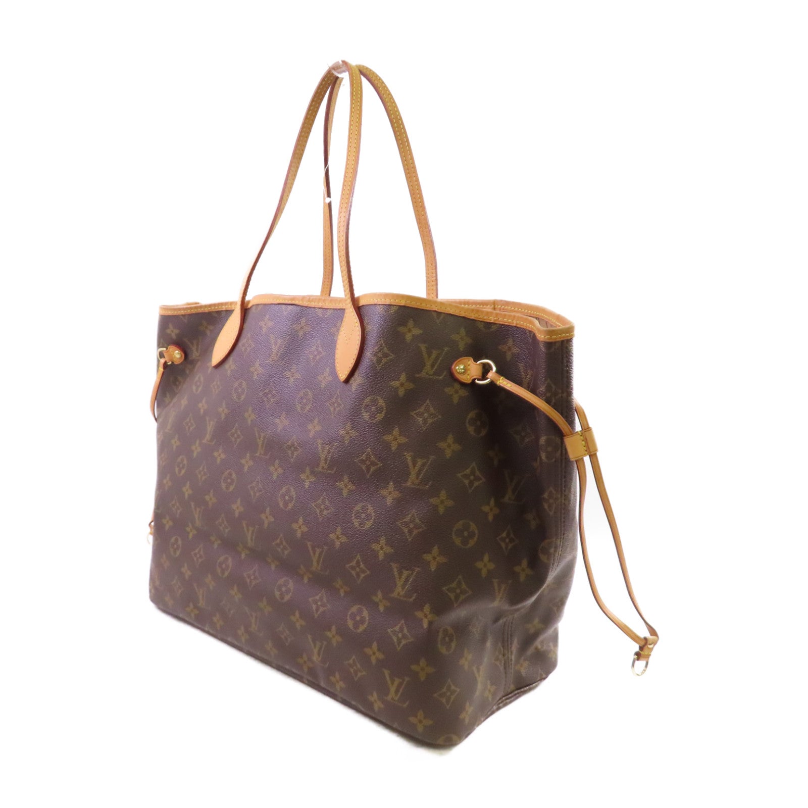 LOUIS VUITTON 【激減優惠】Monogram Neverfull GM Tote Bag金扣肩背袋啡色
