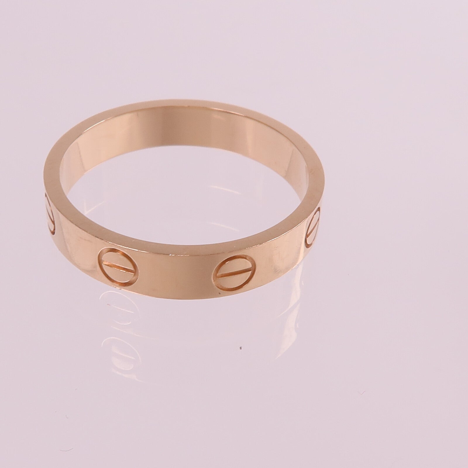 CARTIER 18K玫瑰金Mini Love Ring戒指Cartier#53/US#6.5