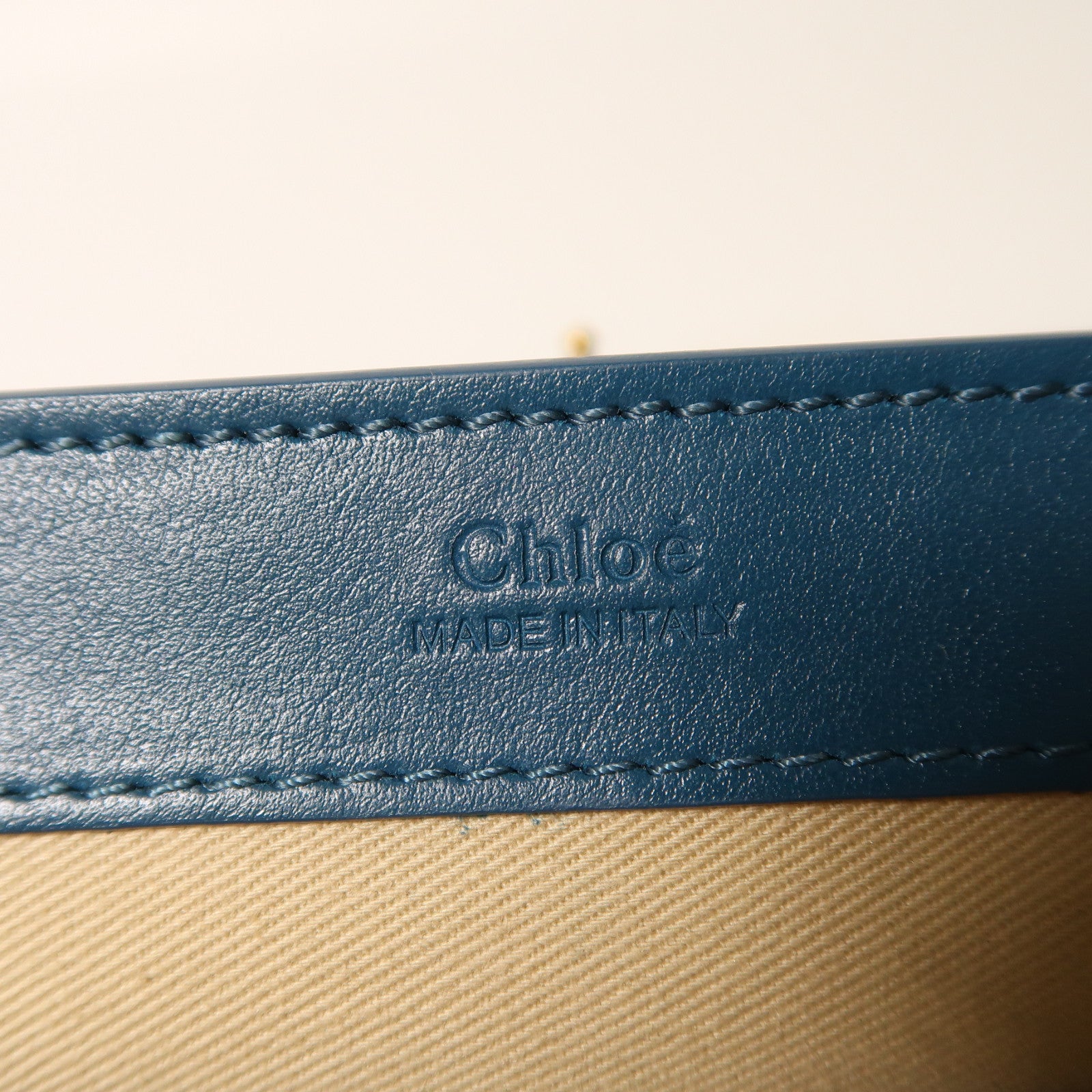 Chloe 牛皮皮革C Bag金扣鏈帶肩背袋綠色