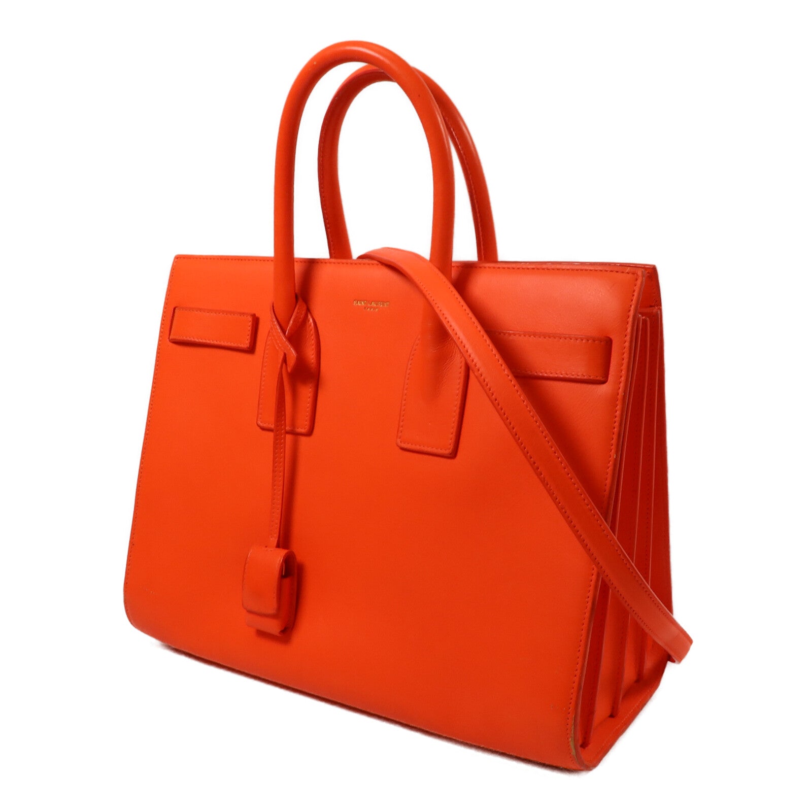 SAINT LAURENT 牛皮皮革Sac de Jour Small手挽肩背兩用袋