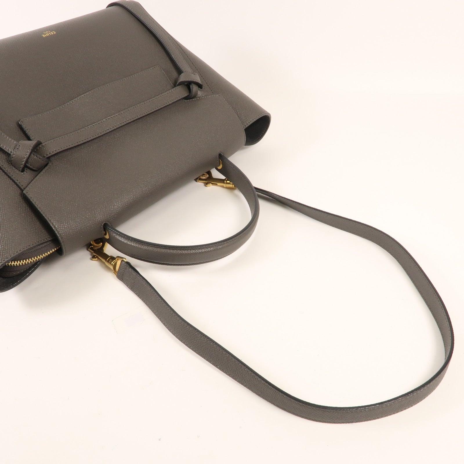 CELINE 牛皮皮革Belt Bag金扣手挽肩背兩用袋
