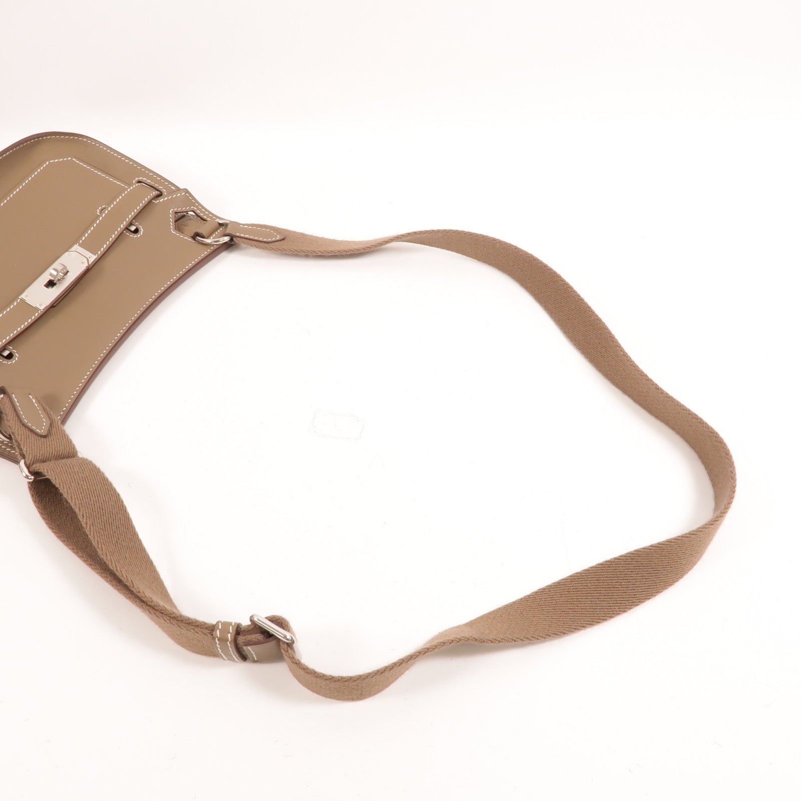 HERMES Swift皮革Jypsiere Mini肩背袋Etoupe