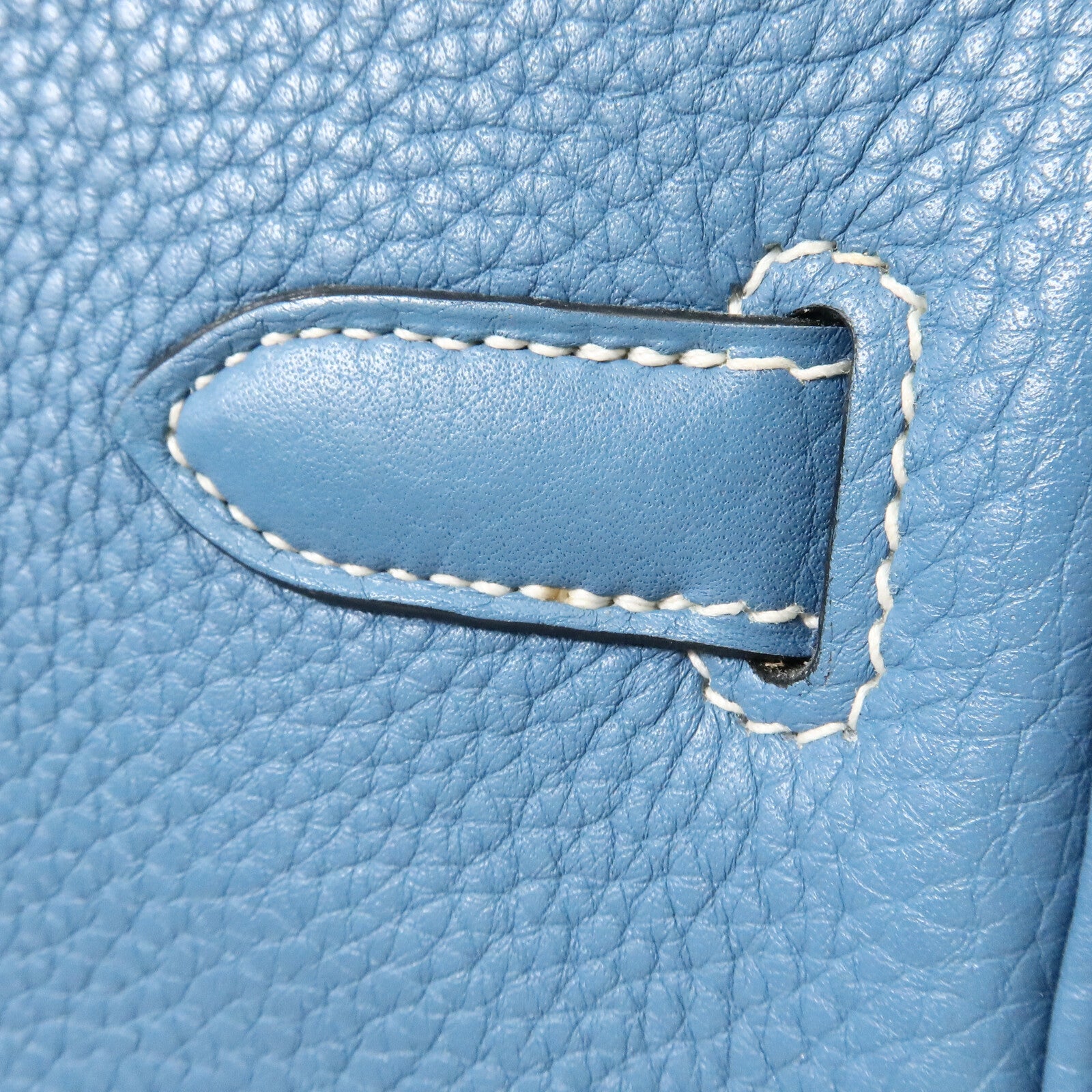 HERMES Togo皮革Birkin 30手挽袋Bleu Jean