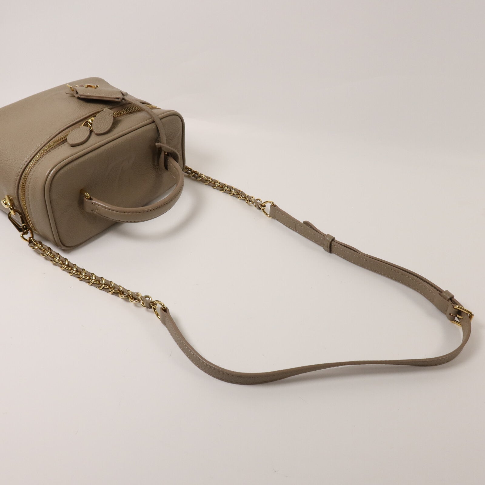 LOUIS VUITTON 【激減優惠】Monogram Empreinte Vanity PM金扣鏈帶手挽肩背兩用袋