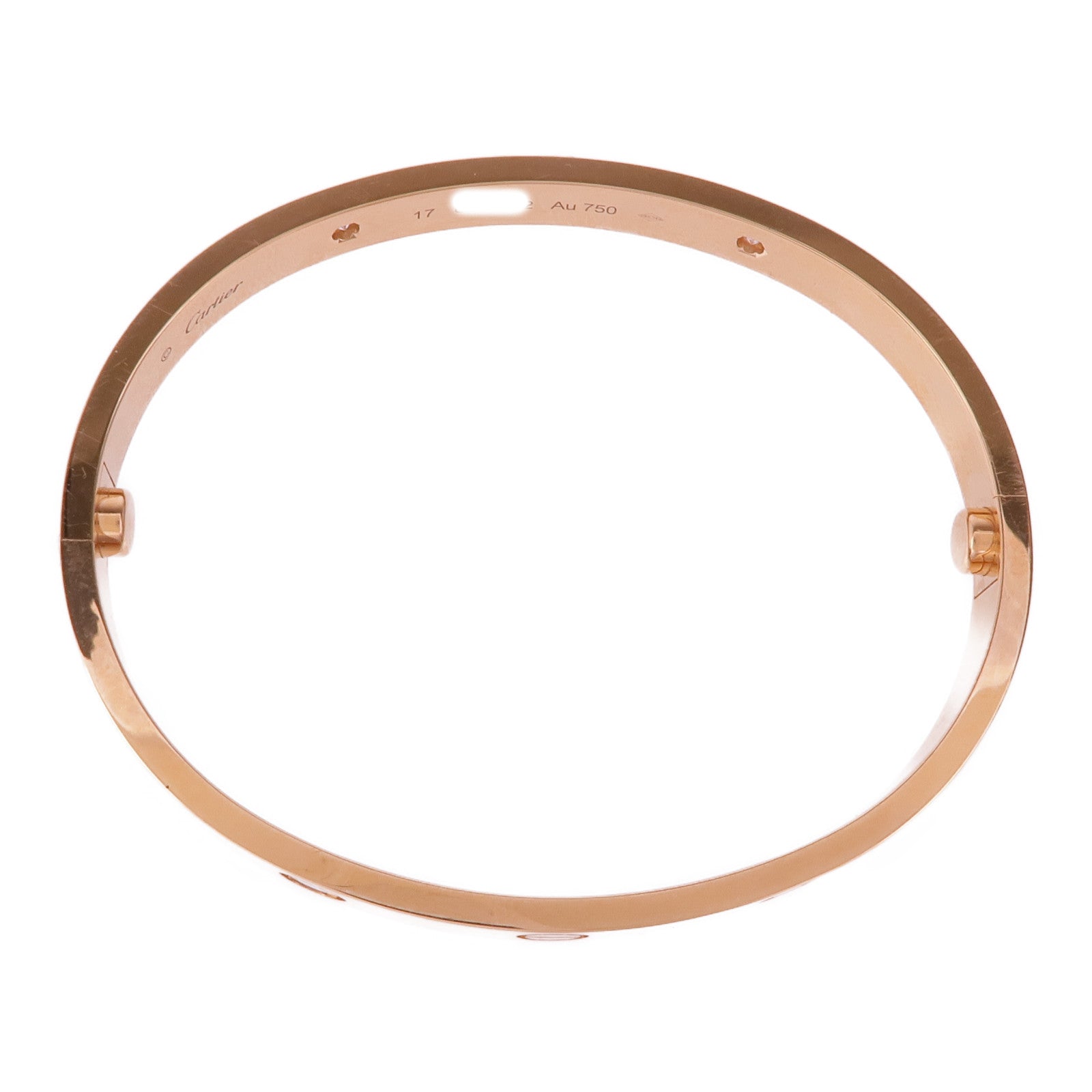 CARTIER 18K玫瑰金4 Diamonds Love Bracelet鑽石手鏈Cartier#17