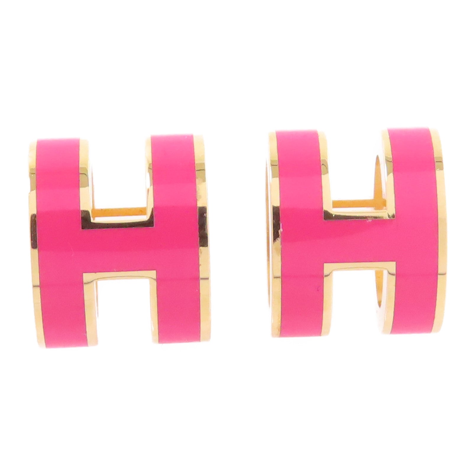 HERMES 金屬/琺瑯Pop H Earrings金扣耳環