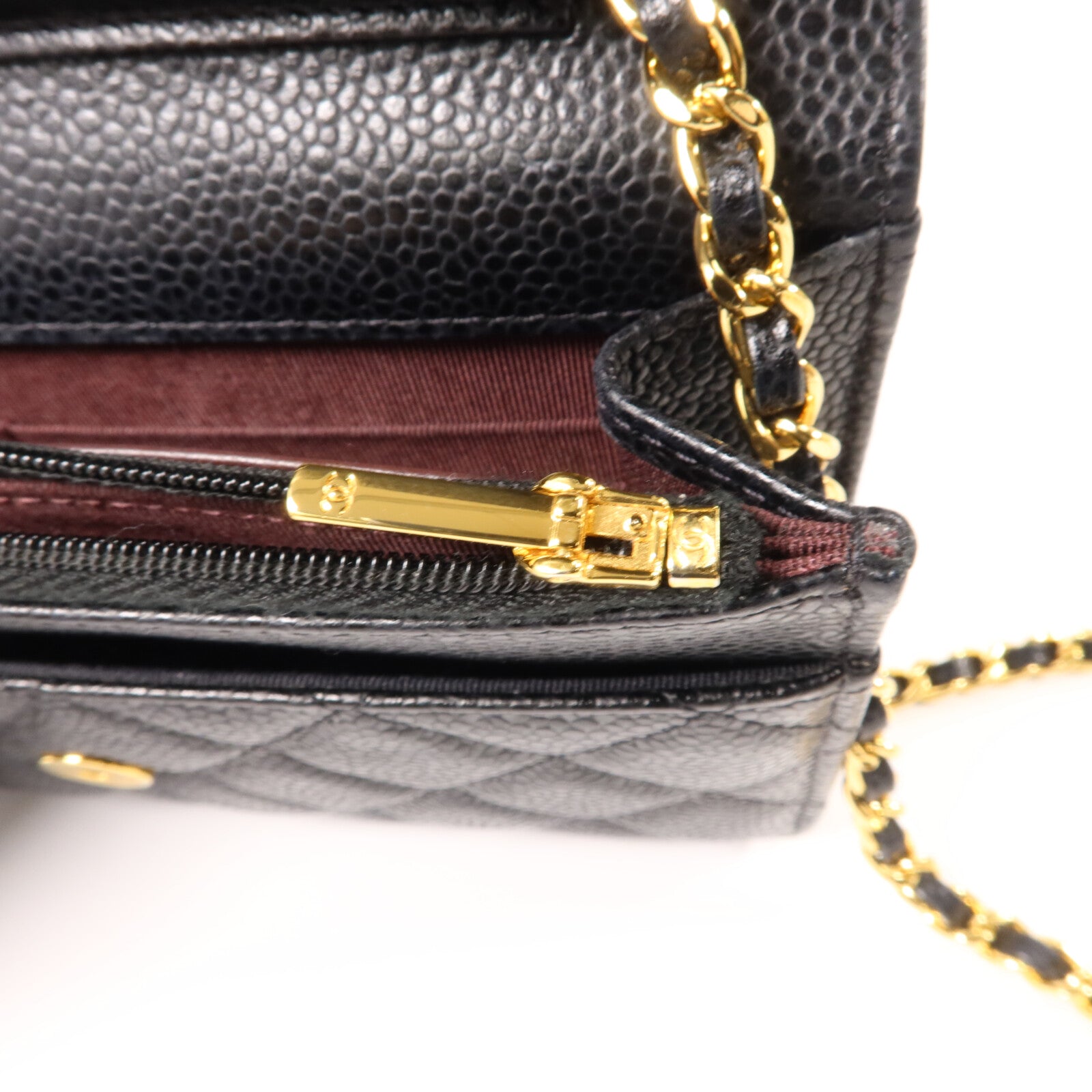 CHANEL 牛皮皮革WOC Wallet On Chain鏈帶肩背袋
