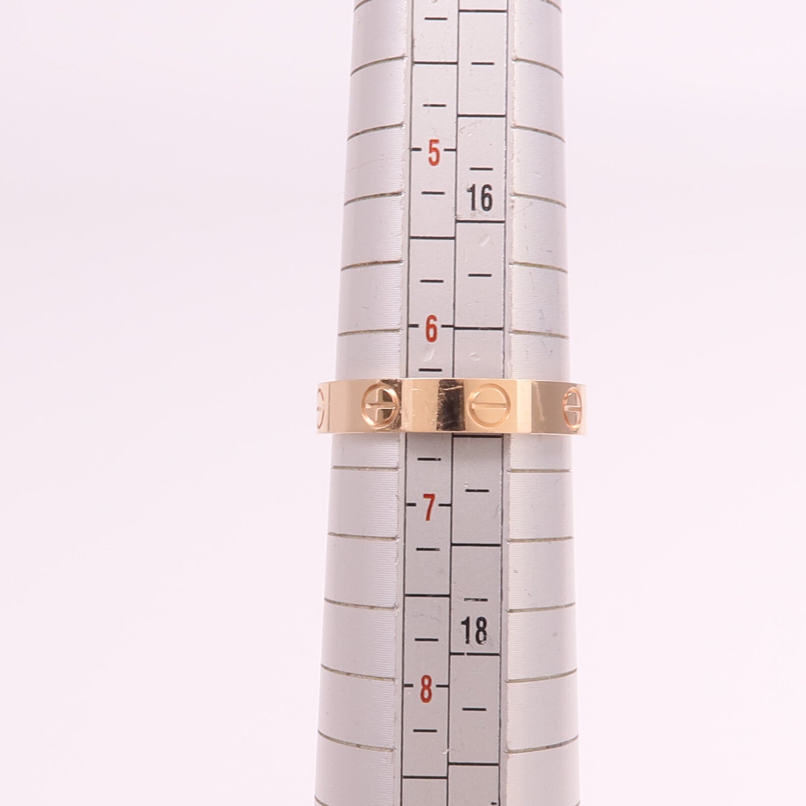 CARTIER 18K玫瑰金Mini Love Ring戒指Cartier#53/US#6.5