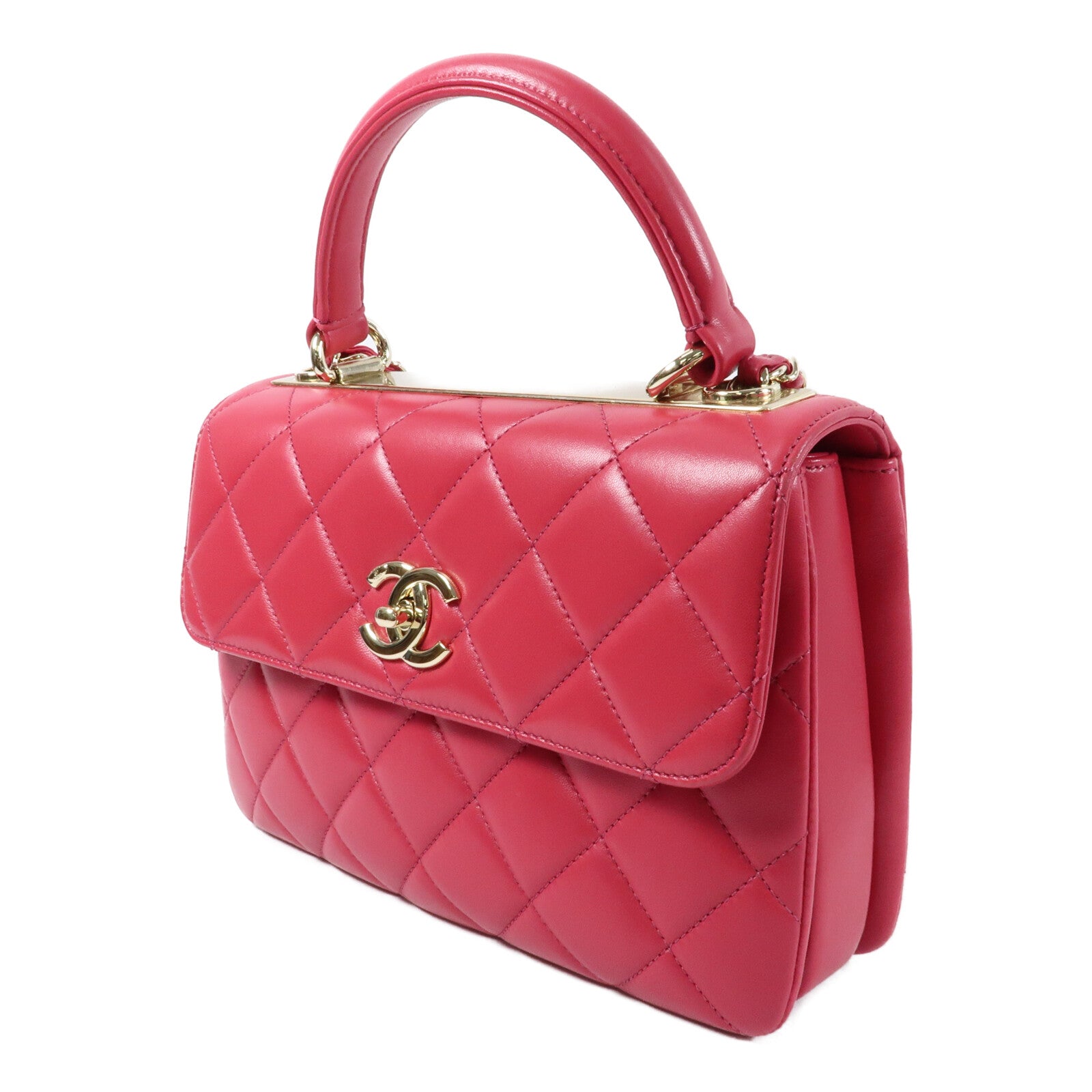 CHANEL 羊皮皮革Trendy CC金扣鏈帶肩背袋