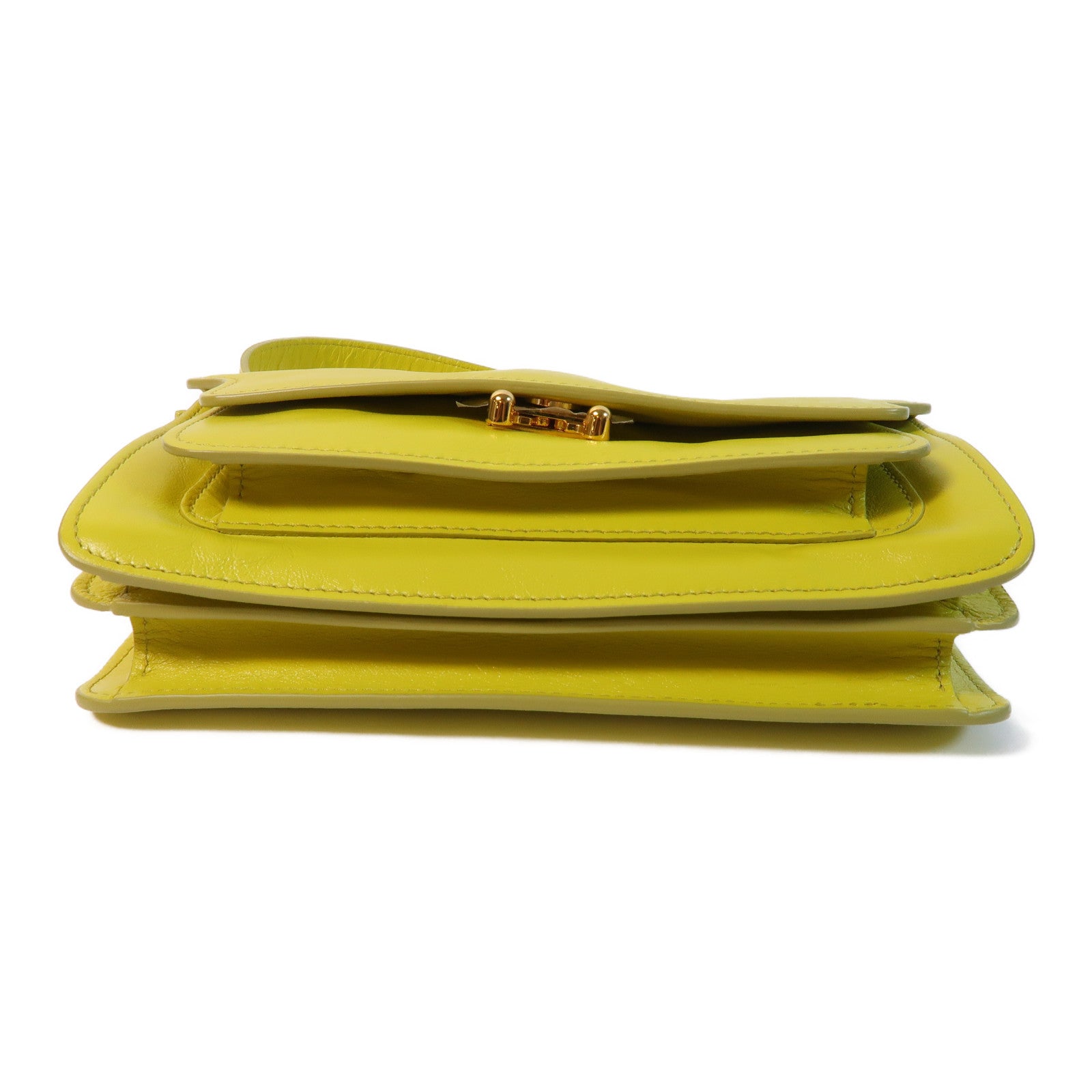 MARNI 牛皮皮革Shoulder Bag金扣肩背袋