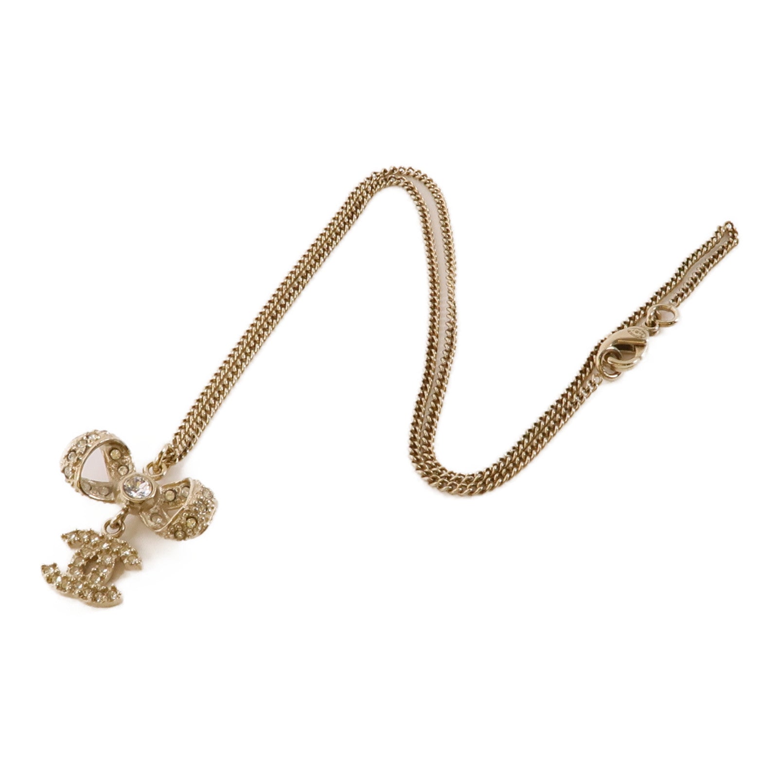 CHANEL PVC/金屬Necklace項鍊金色/透明