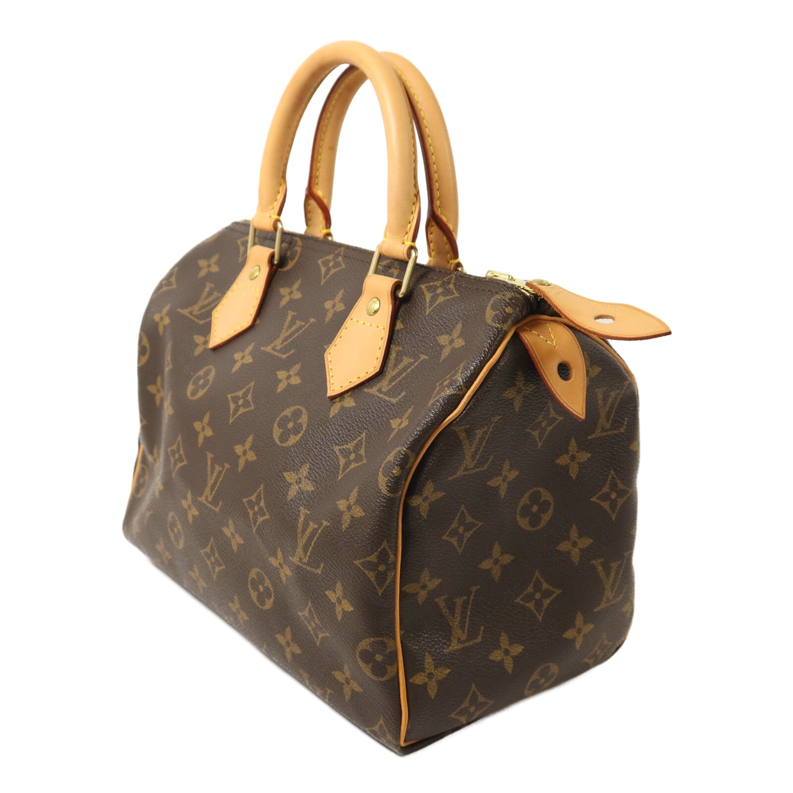 LOUIS VUITTON Monogram Speedy 25金扣手挽袋