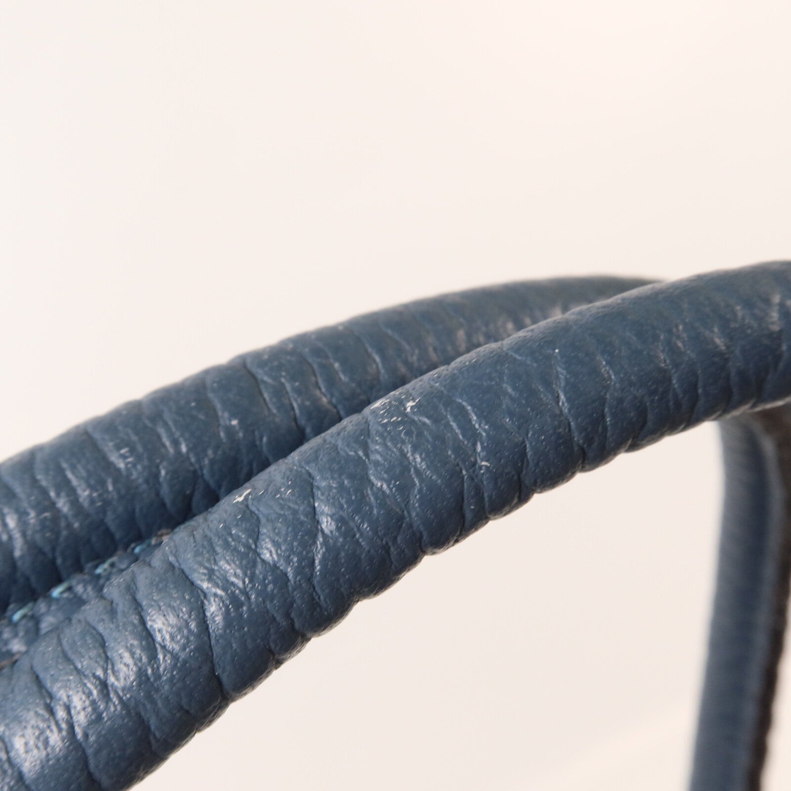 HERMES Negonda皮革Garden Party PM手挽袋Bleu Tempete