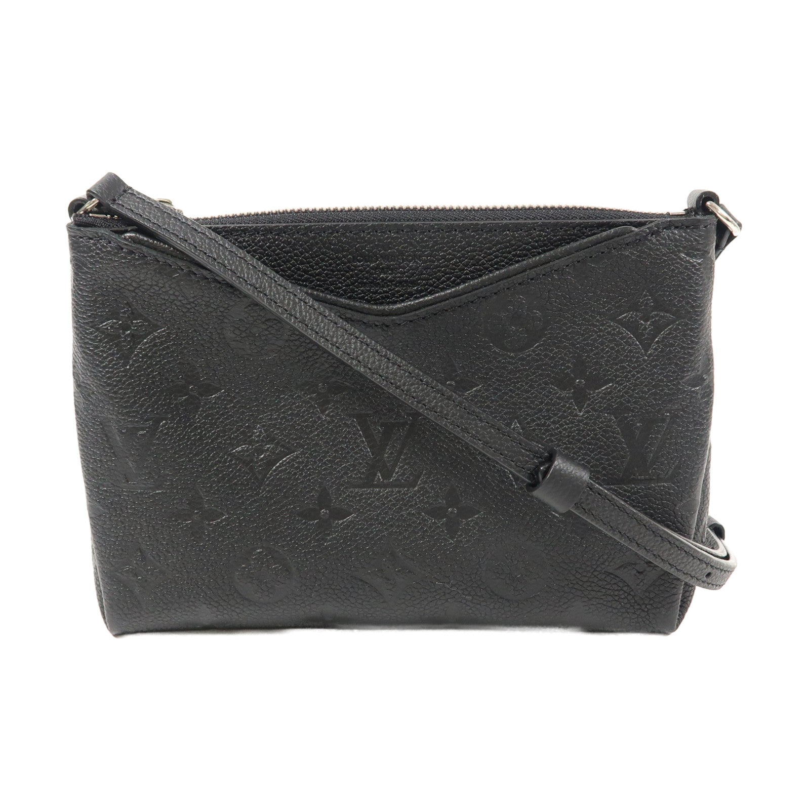 LOUIS VUITTON Monogram Empreinte Pochette Pallas BB銀扣肩背袋