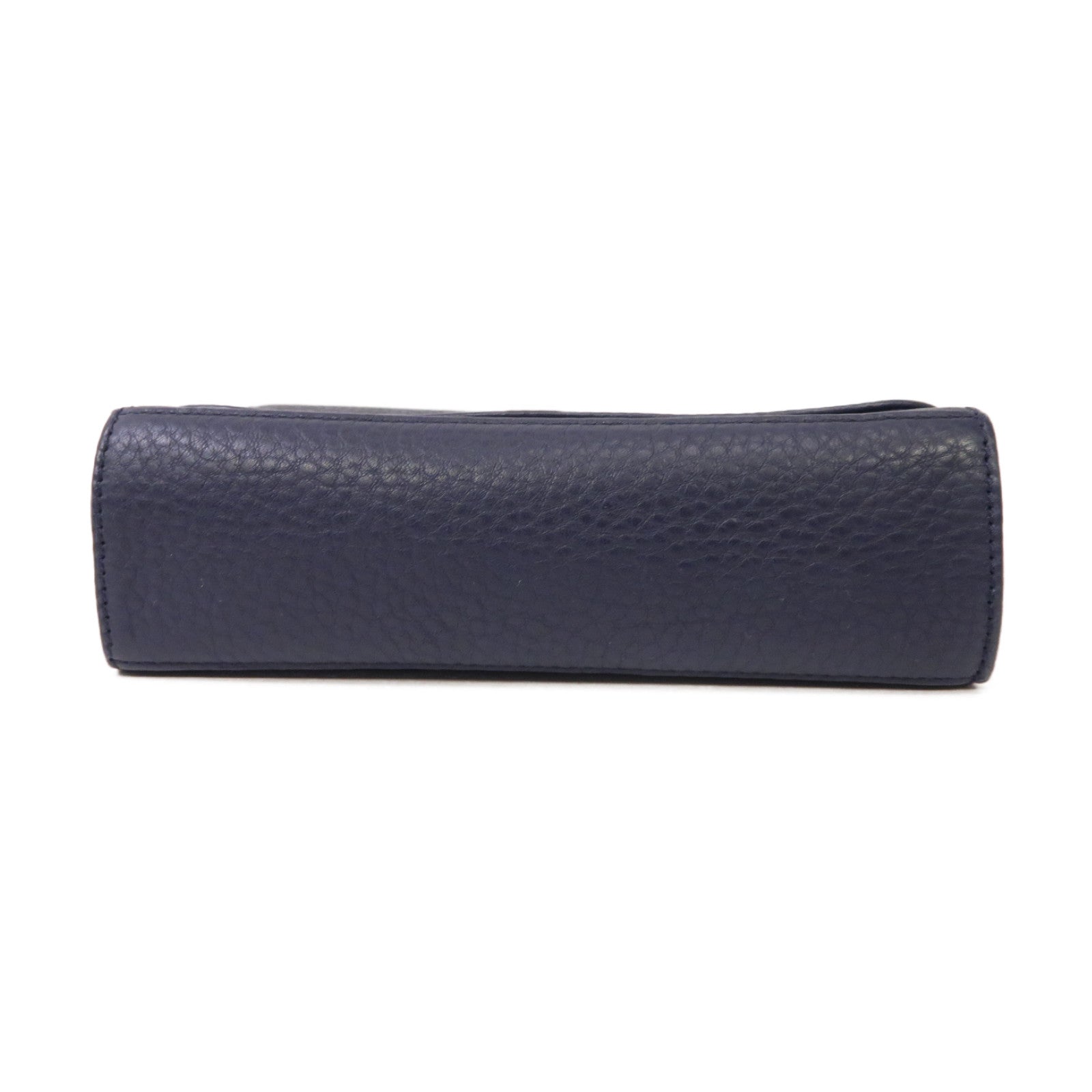 Tory Burch 牛皮皮革Chain Shoulder Bag金扣肩背袋深藍色